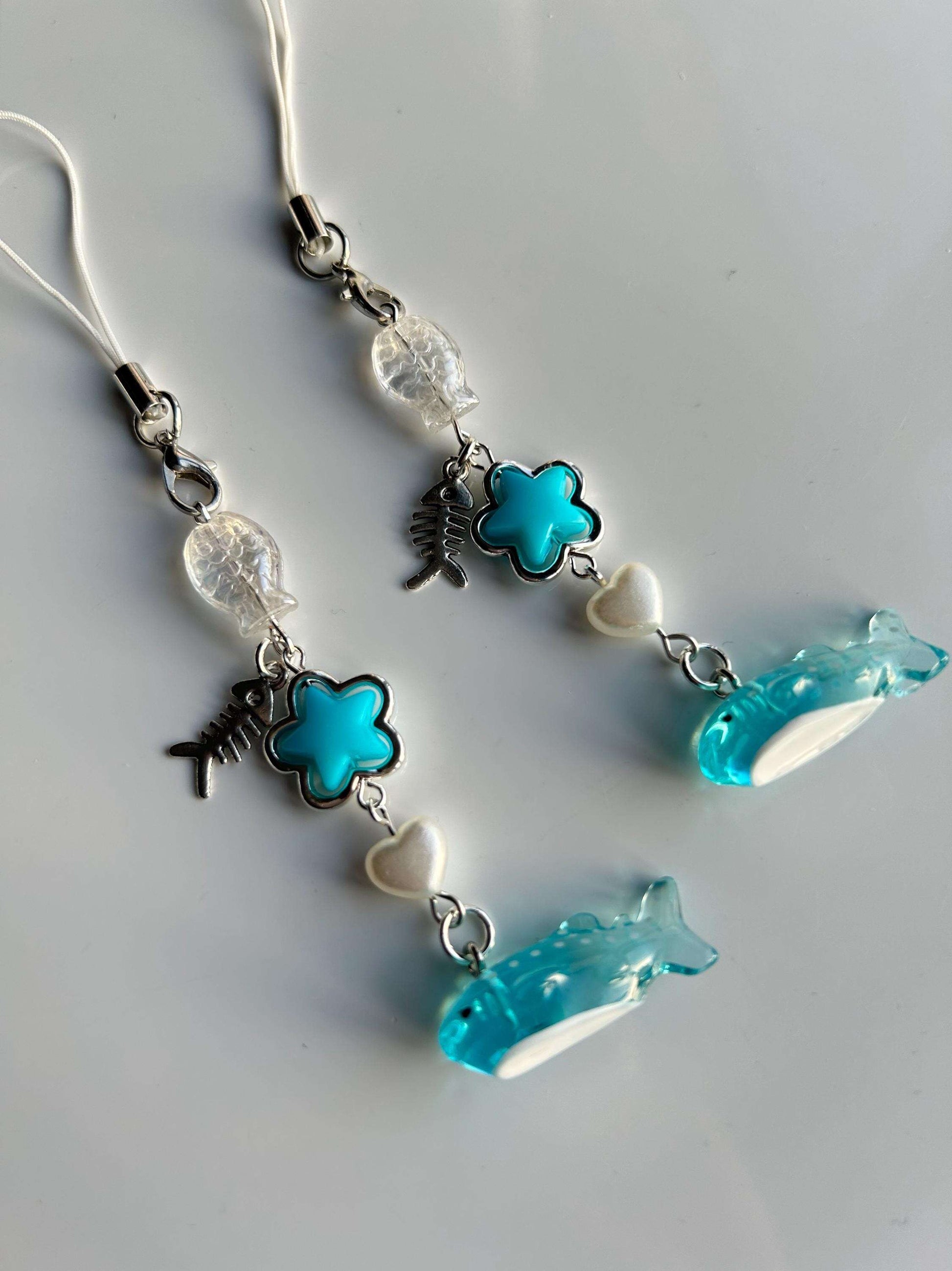 HANDMADE Cute New Colour Kawaii Whale Shark Phone Charms