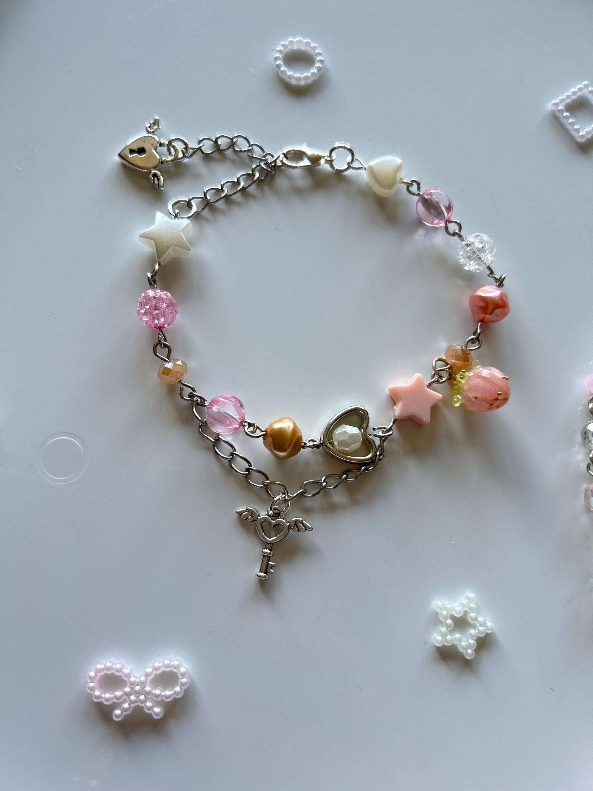 Pretty Handmade Coquette Beaded Bracelets