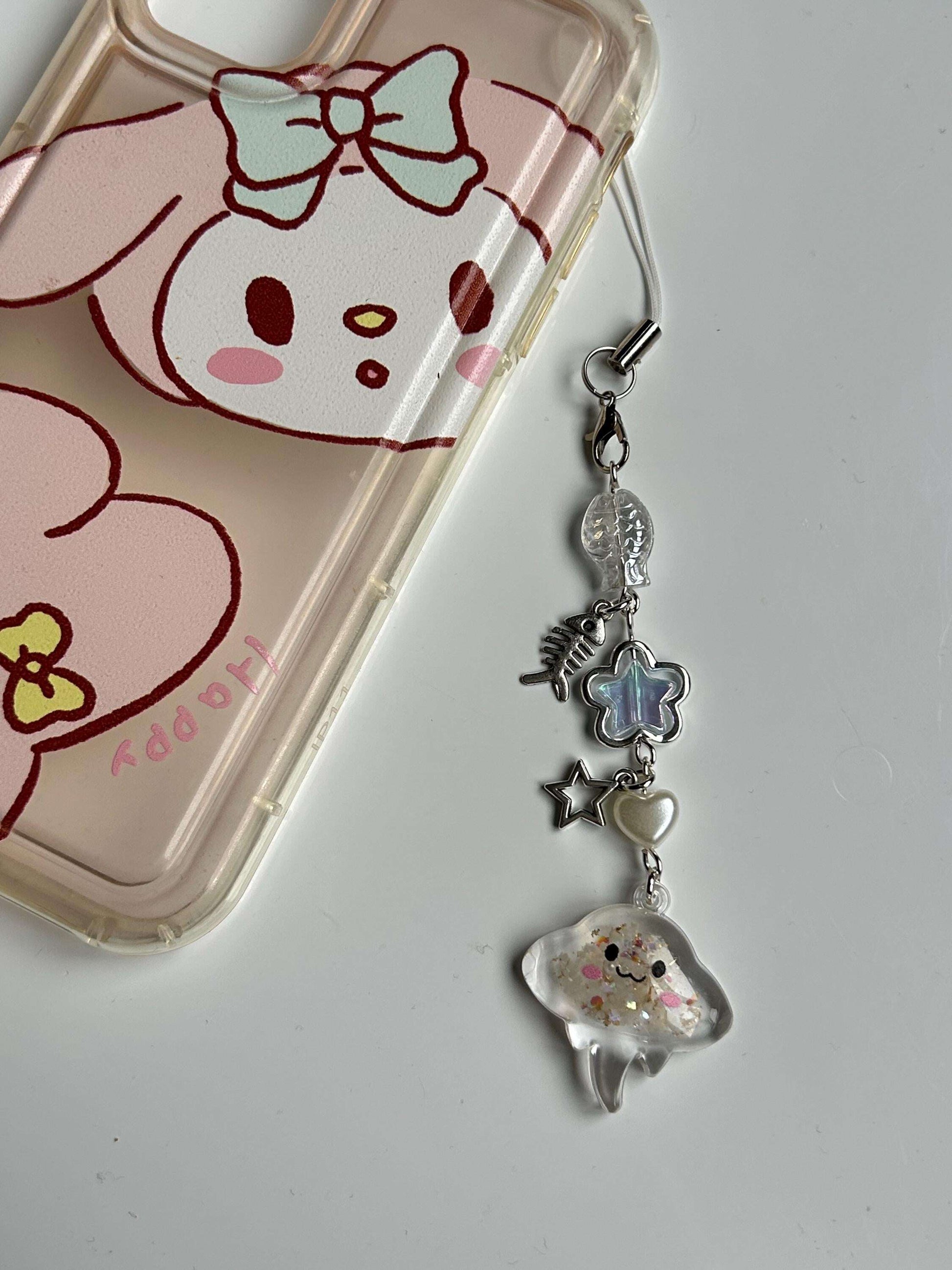 HANDMADE Cute New Kawaii Stingray Phone Charms Clear