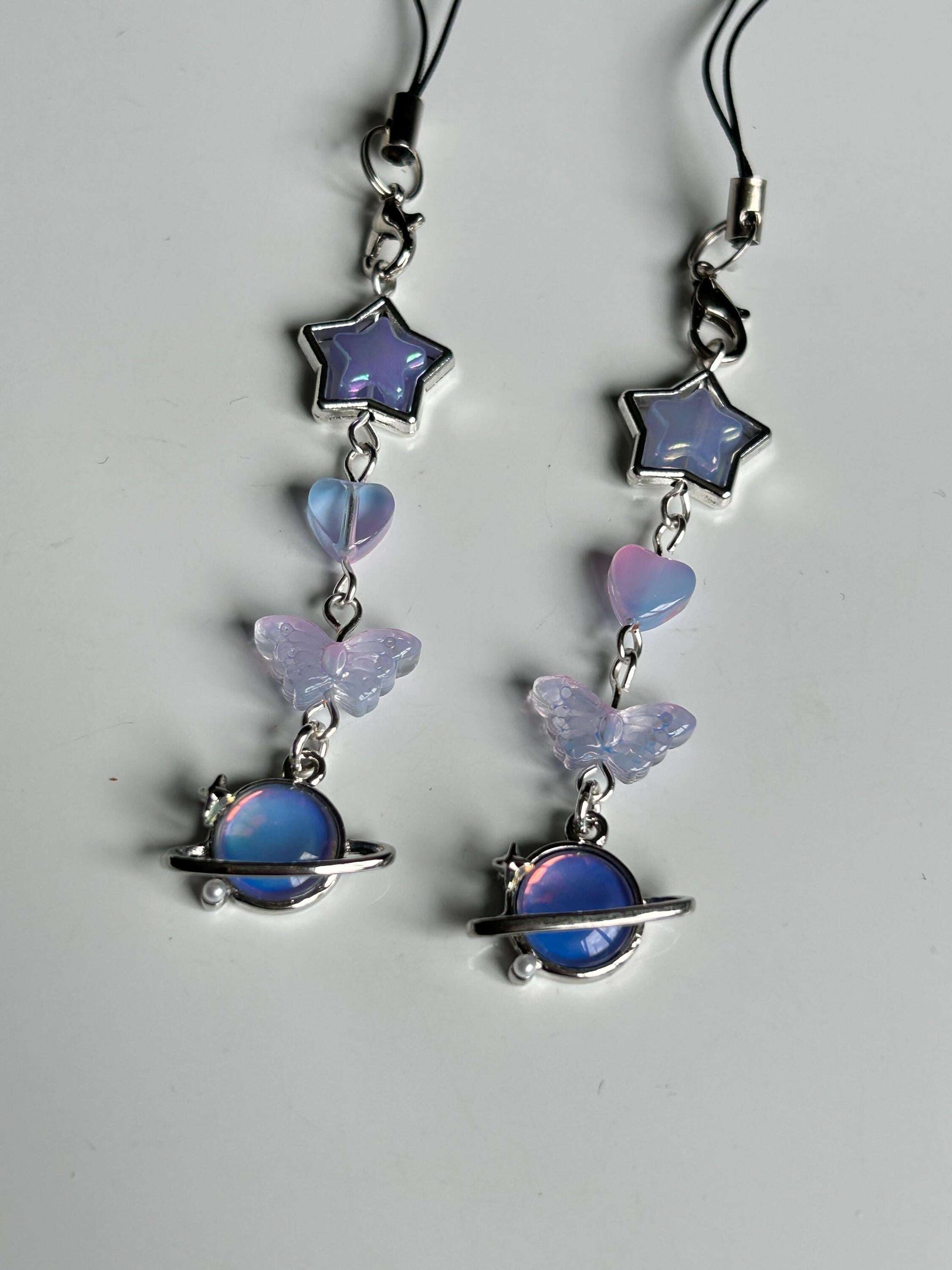 HANDMADE Cute Whimsical Galaxy Phone Charms