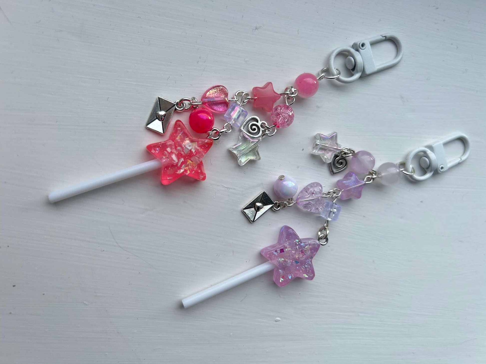 HANDMADE Cute Kawaii Magic Wand Keychains