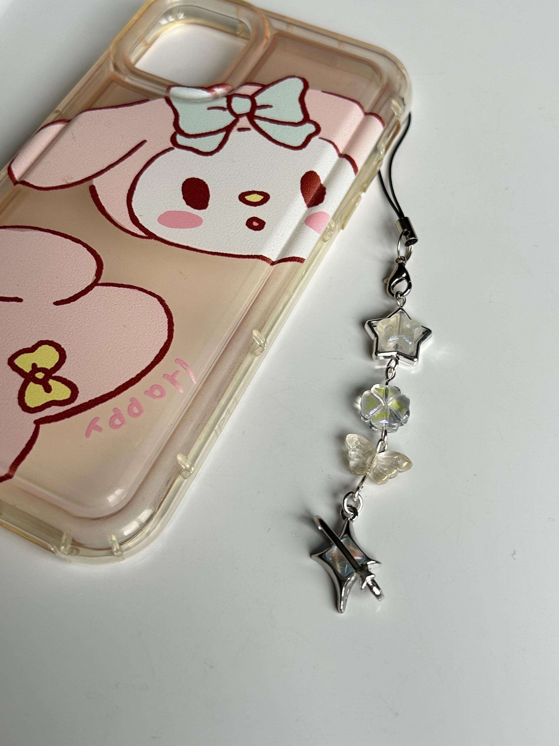 HANDMADE Cute Whimsical Iridescent Phone Charms