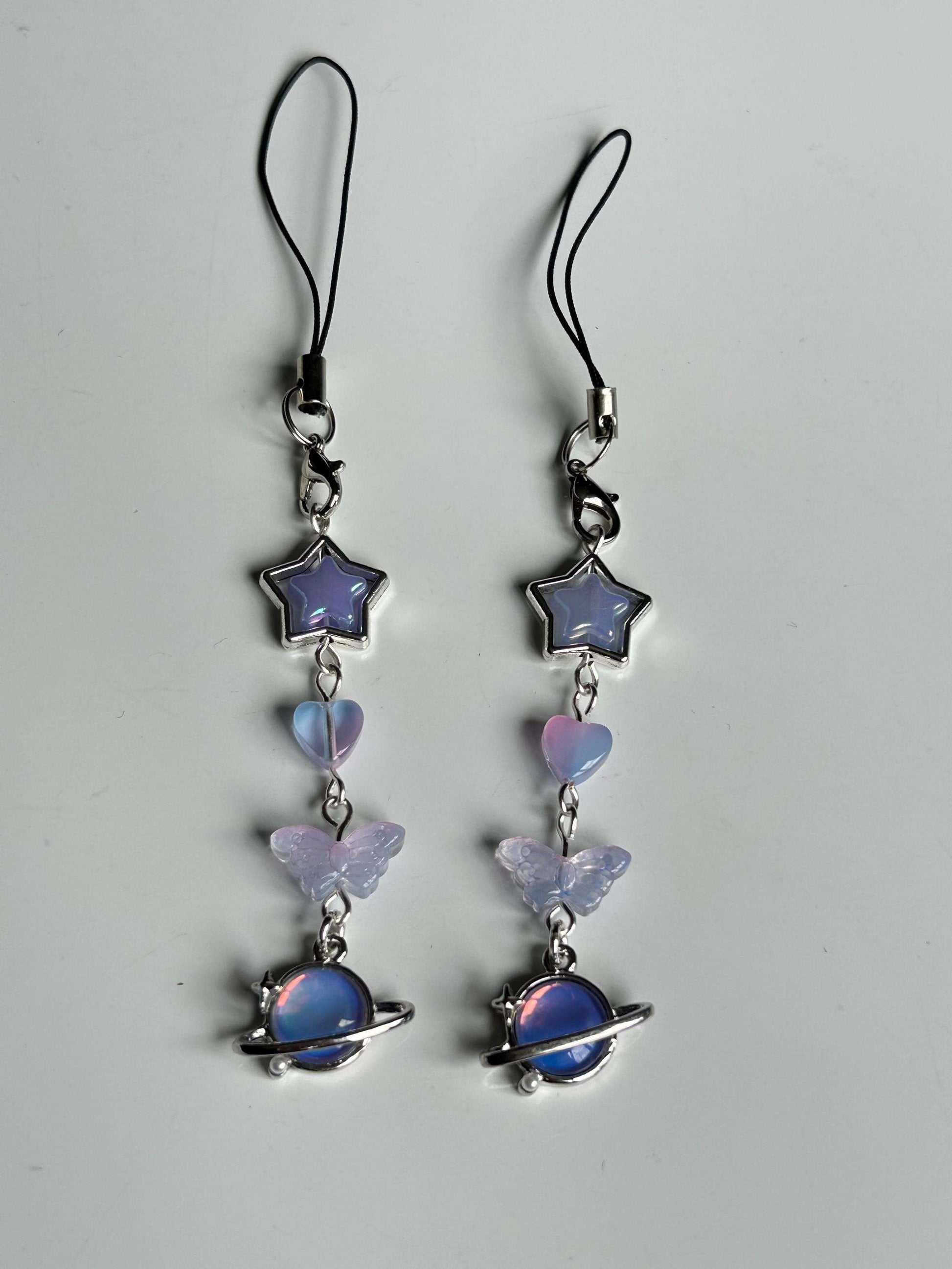 HANDMADE Cute Whimsical Galaxy Phone Charms