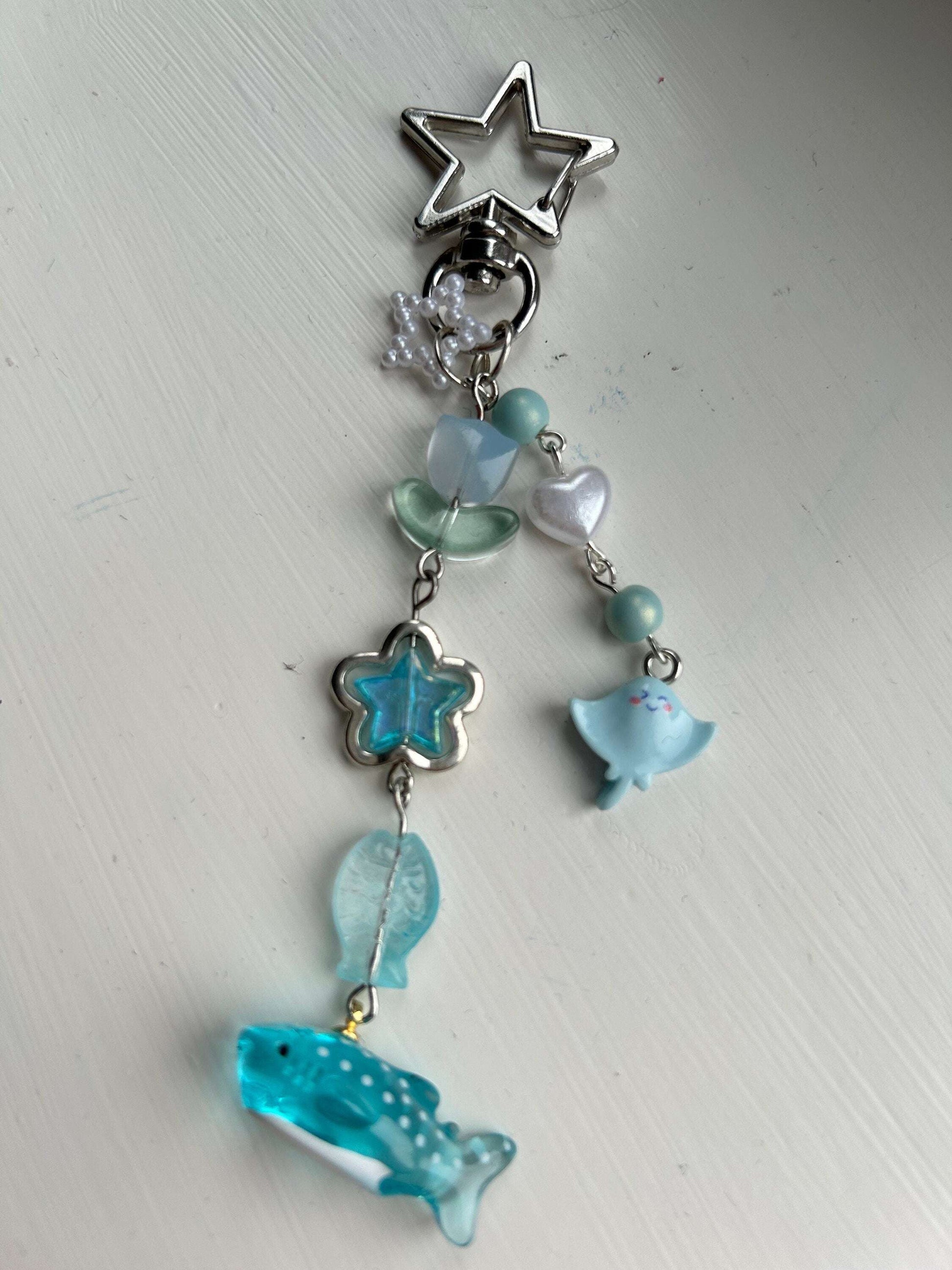 HANDMADE Cute Kawaii Whale Shark Keychain