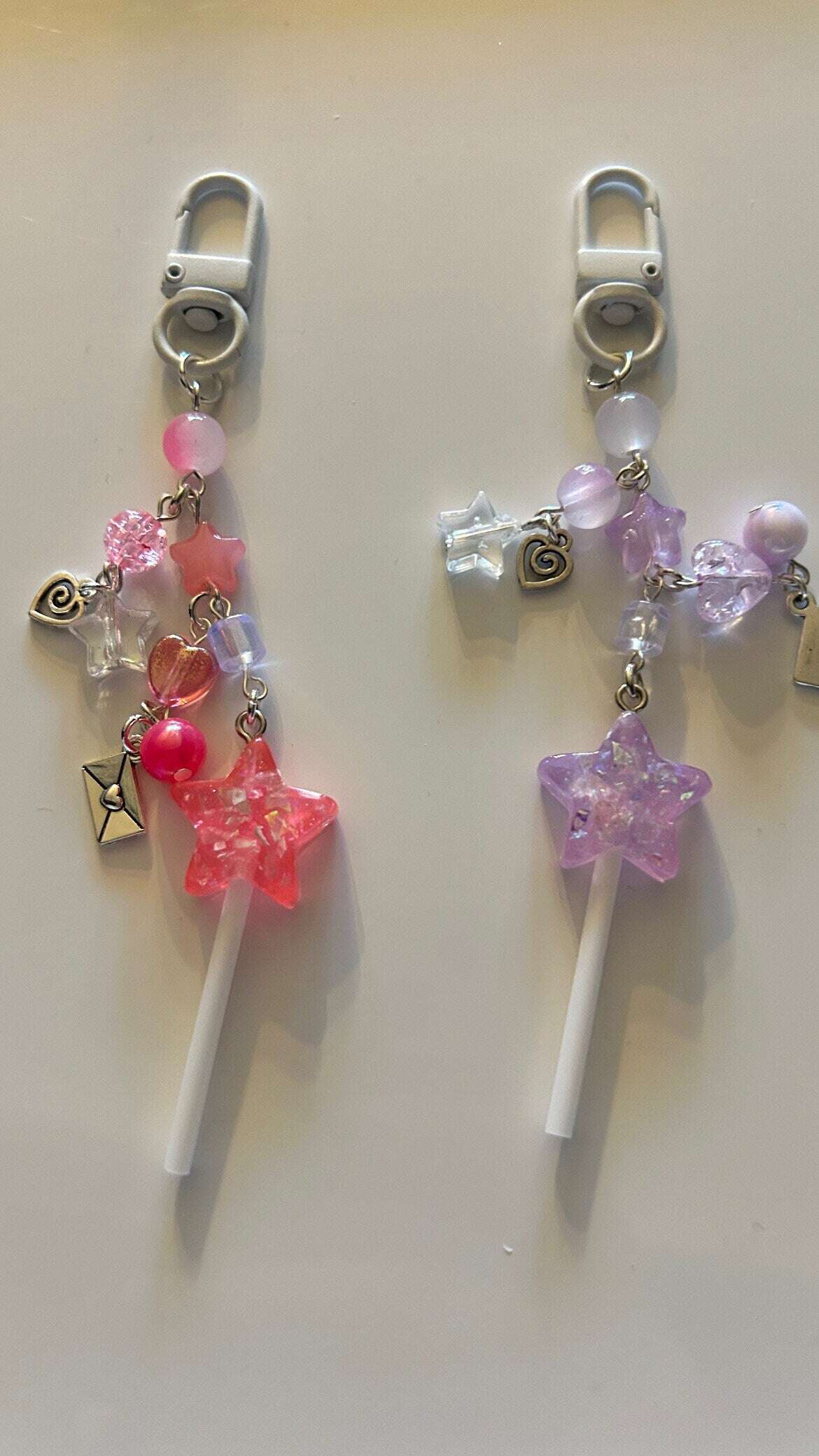 HANDMADE Cute Kawaii Magic Wand Keychains