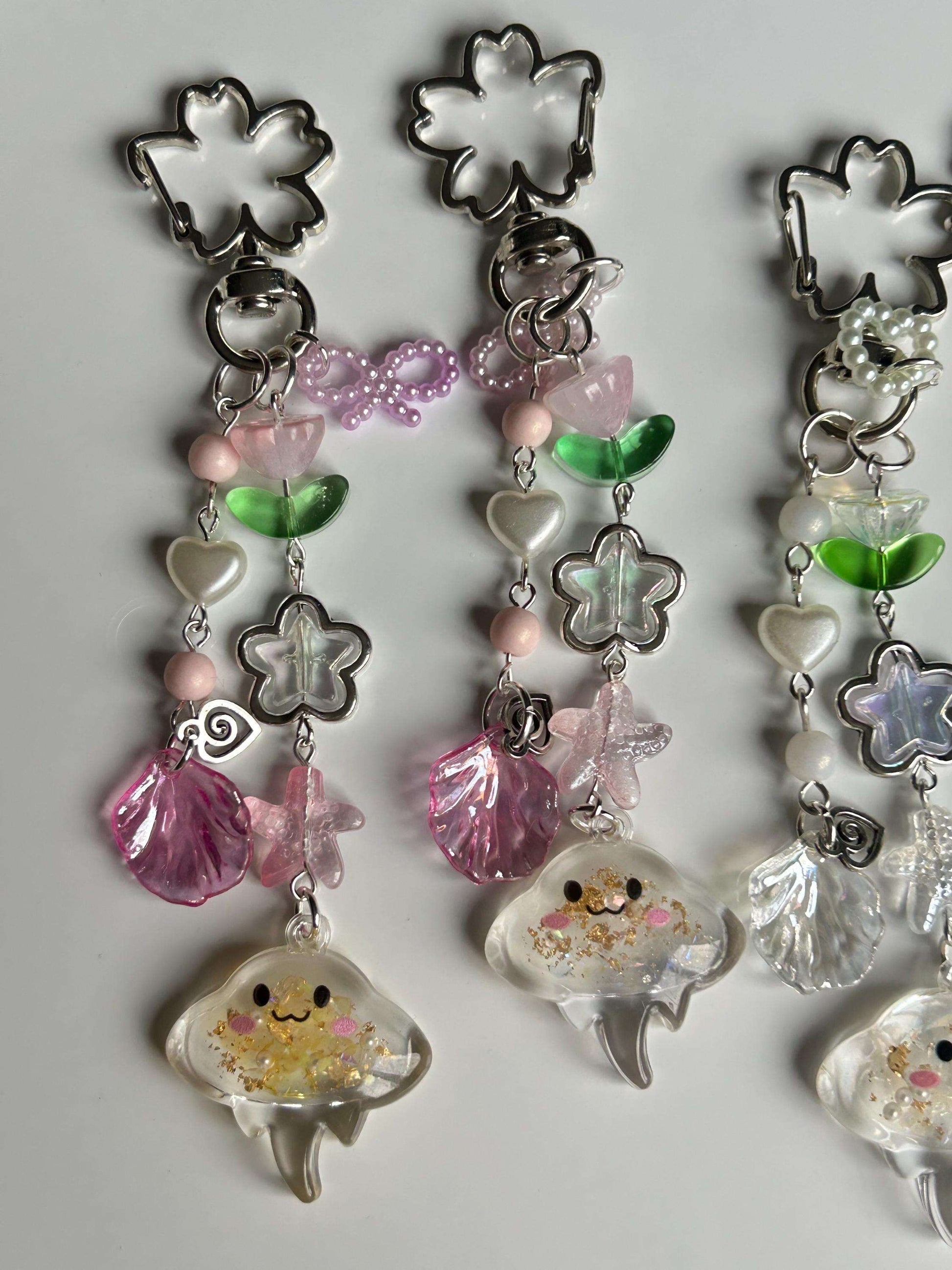 HANDMADE Cute Kawaii Stingray Keychains