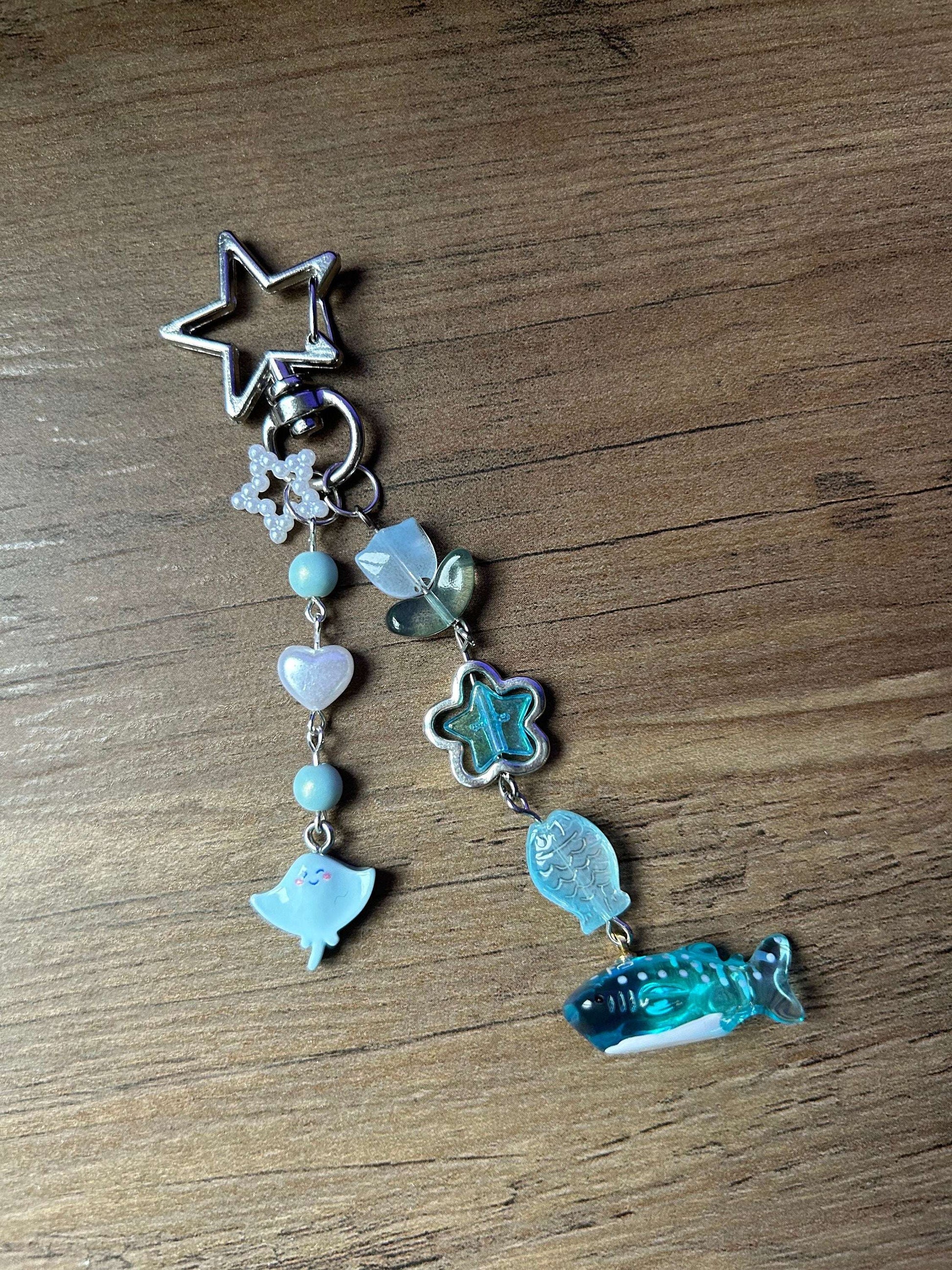 HANDMADE Cute Kawaii Whale Shark Keychain