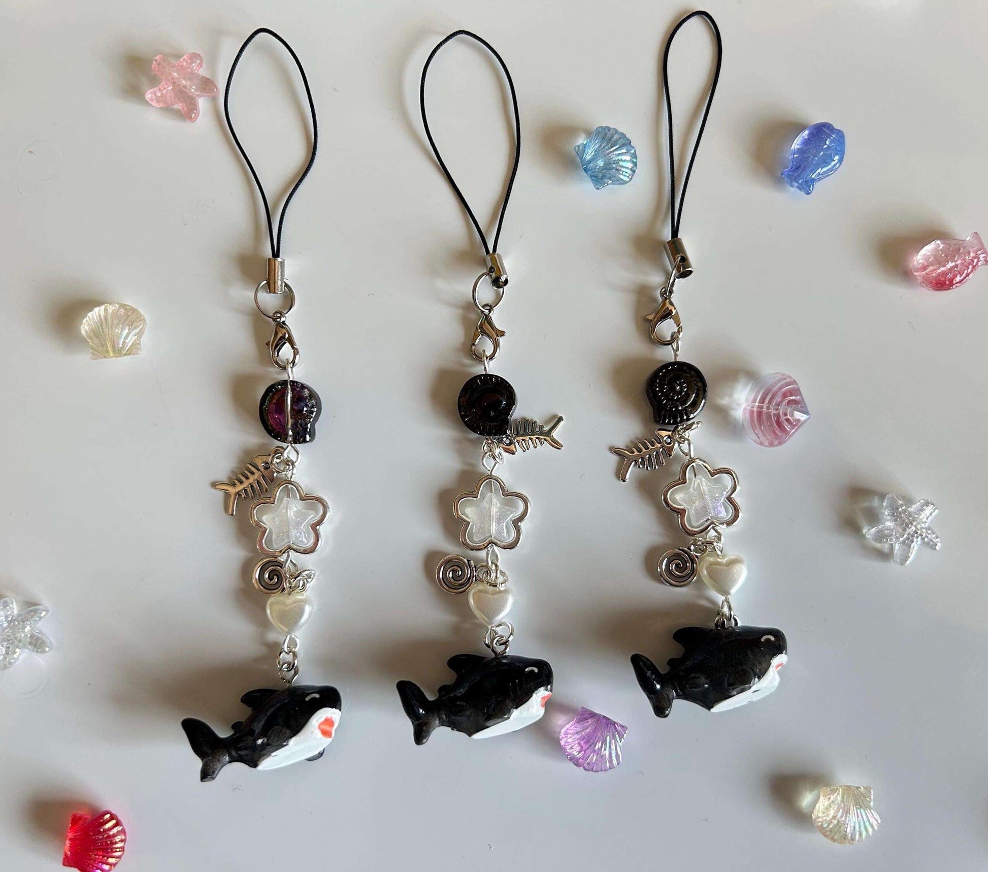 HANDMADE Cute Kawaii Shark Phone Charms