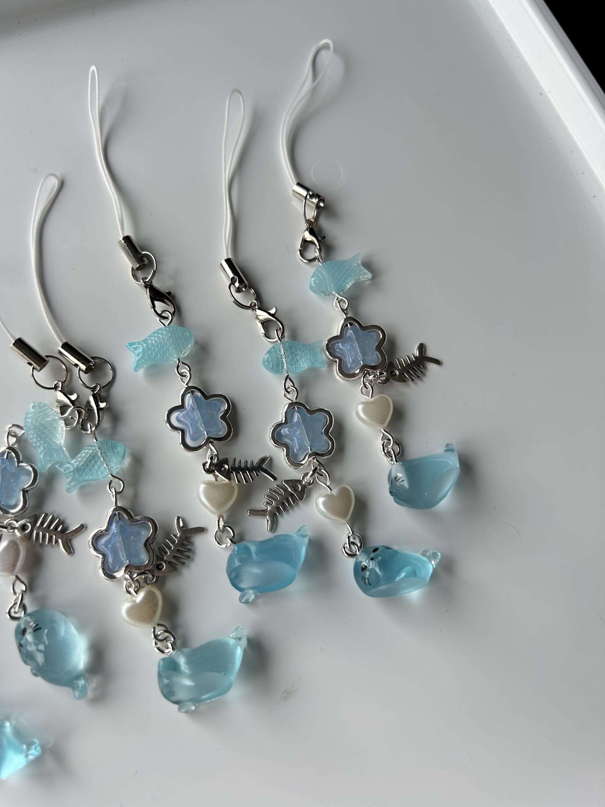 HANDMADE Cute Kawaii Seal Glow in the Dark Phone Charms