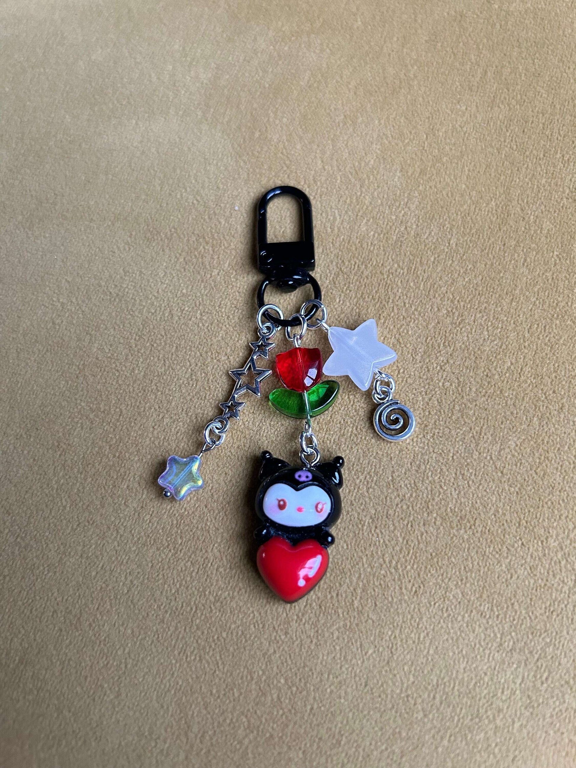 Super Cute Handmade Kawaii Sanrio Inspired Tulip Keychains Kuromi