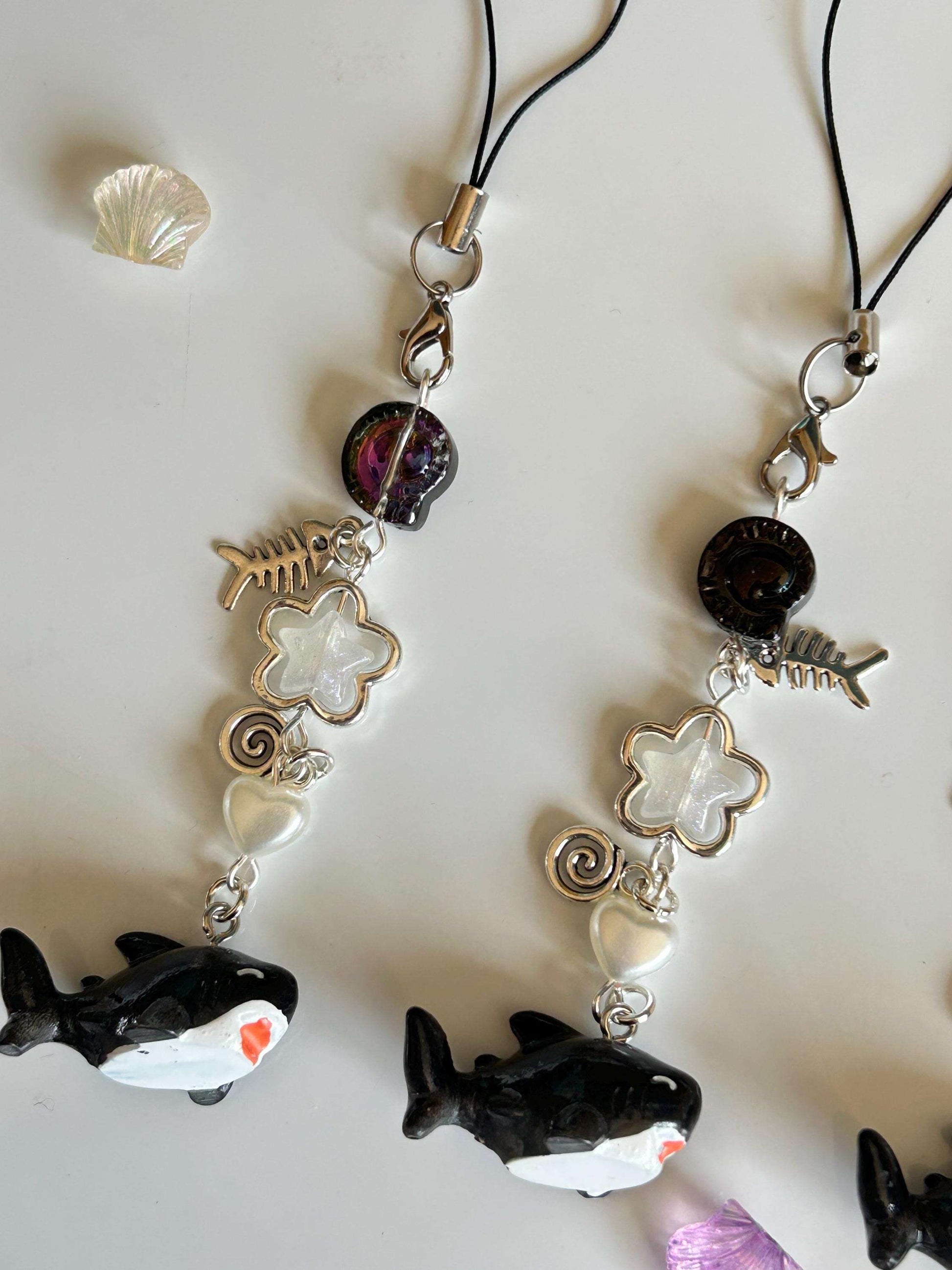 HANDMADE Cute Kawaii Shark Phone Charms