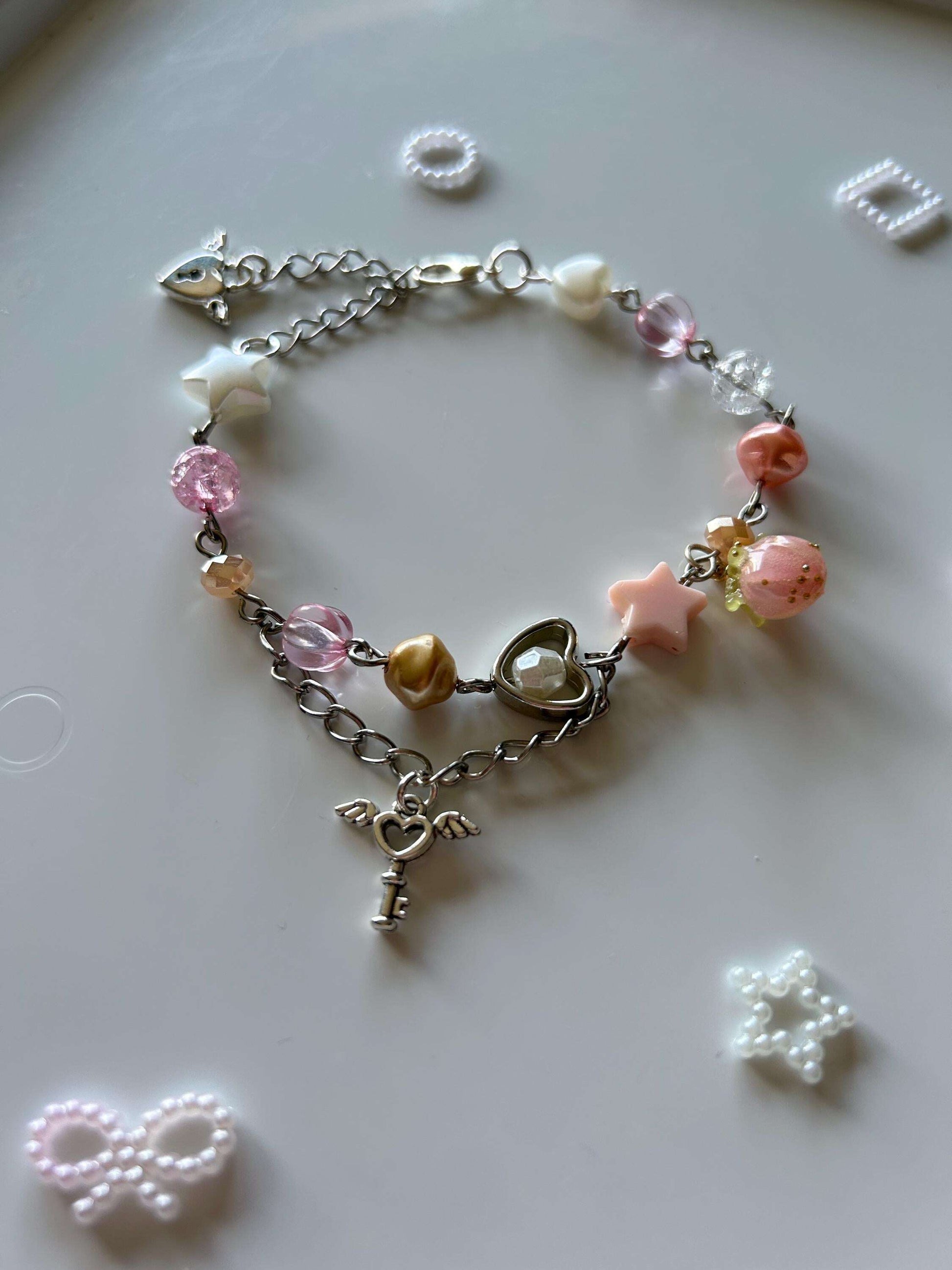 Pretty Handmade Coquette Beaded Bracelets