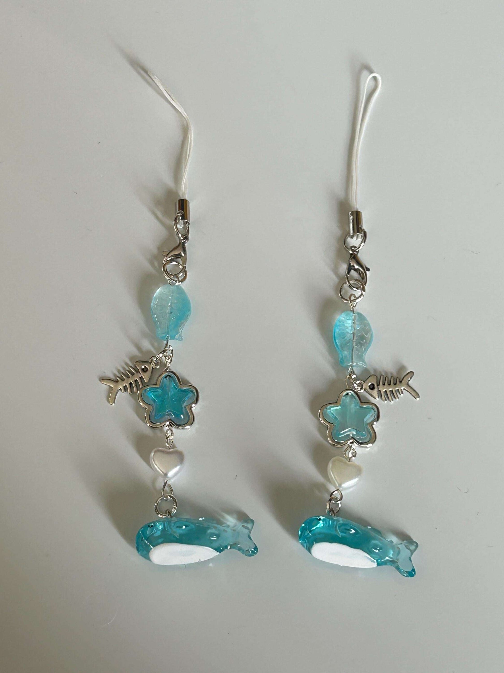 HANDMADE Cute Kawaii Whale Shark Phone Charms