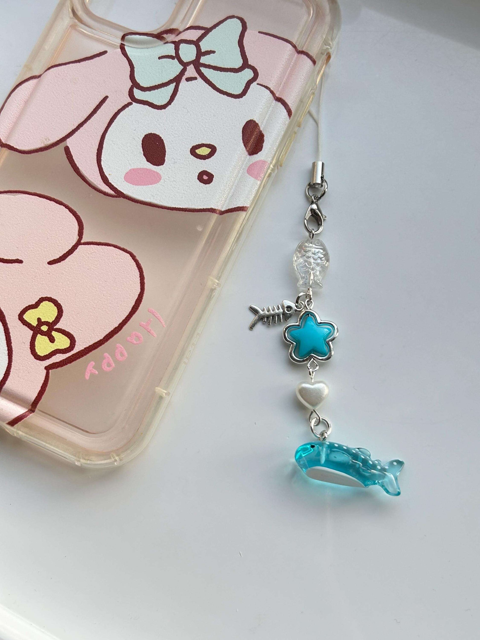 HANDMADE Cute New Colour Kawaii Whale Shark Phone Charms