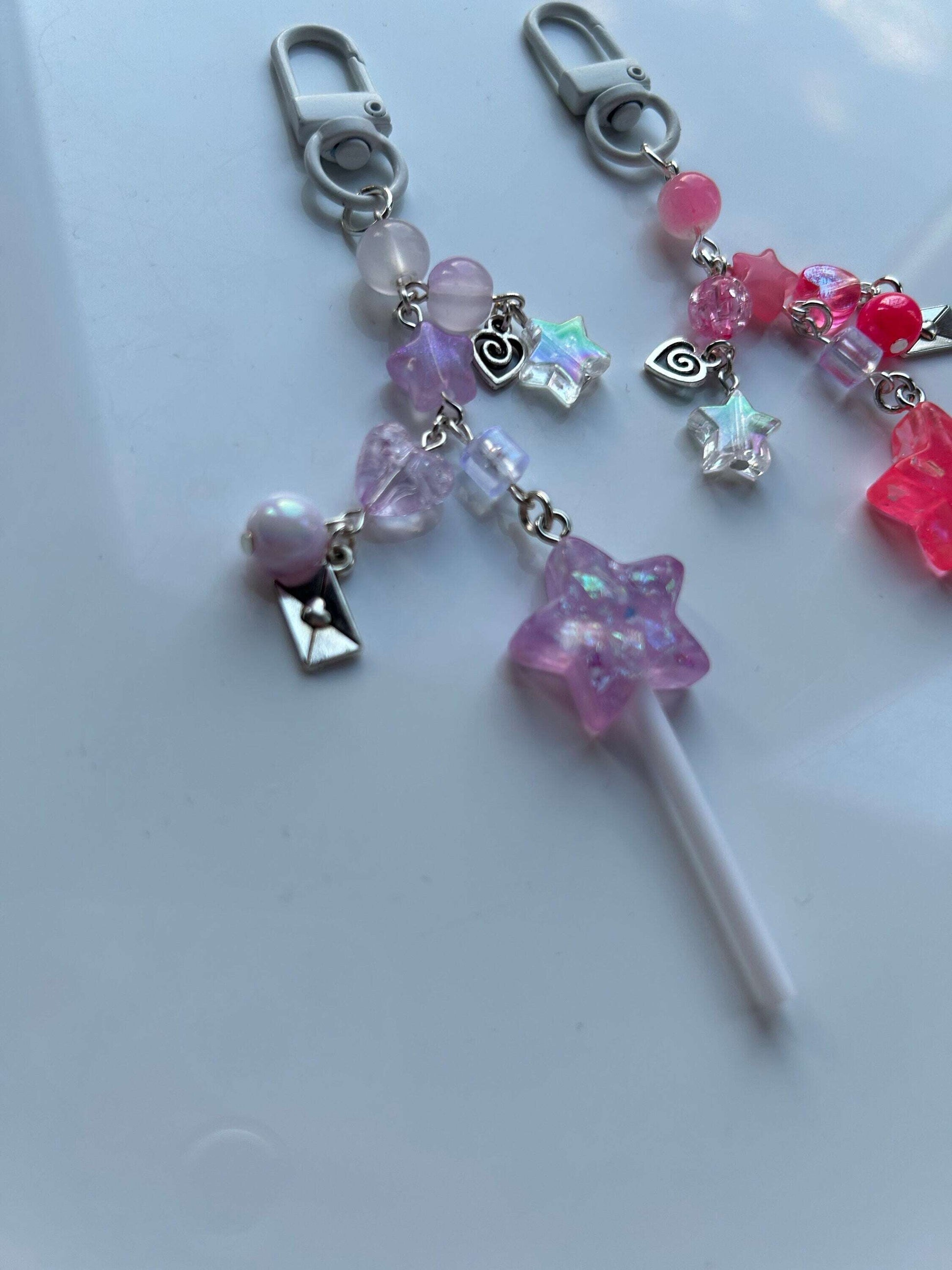 HANDMADE Cute Kawaii Magic Wand Keychains Purple