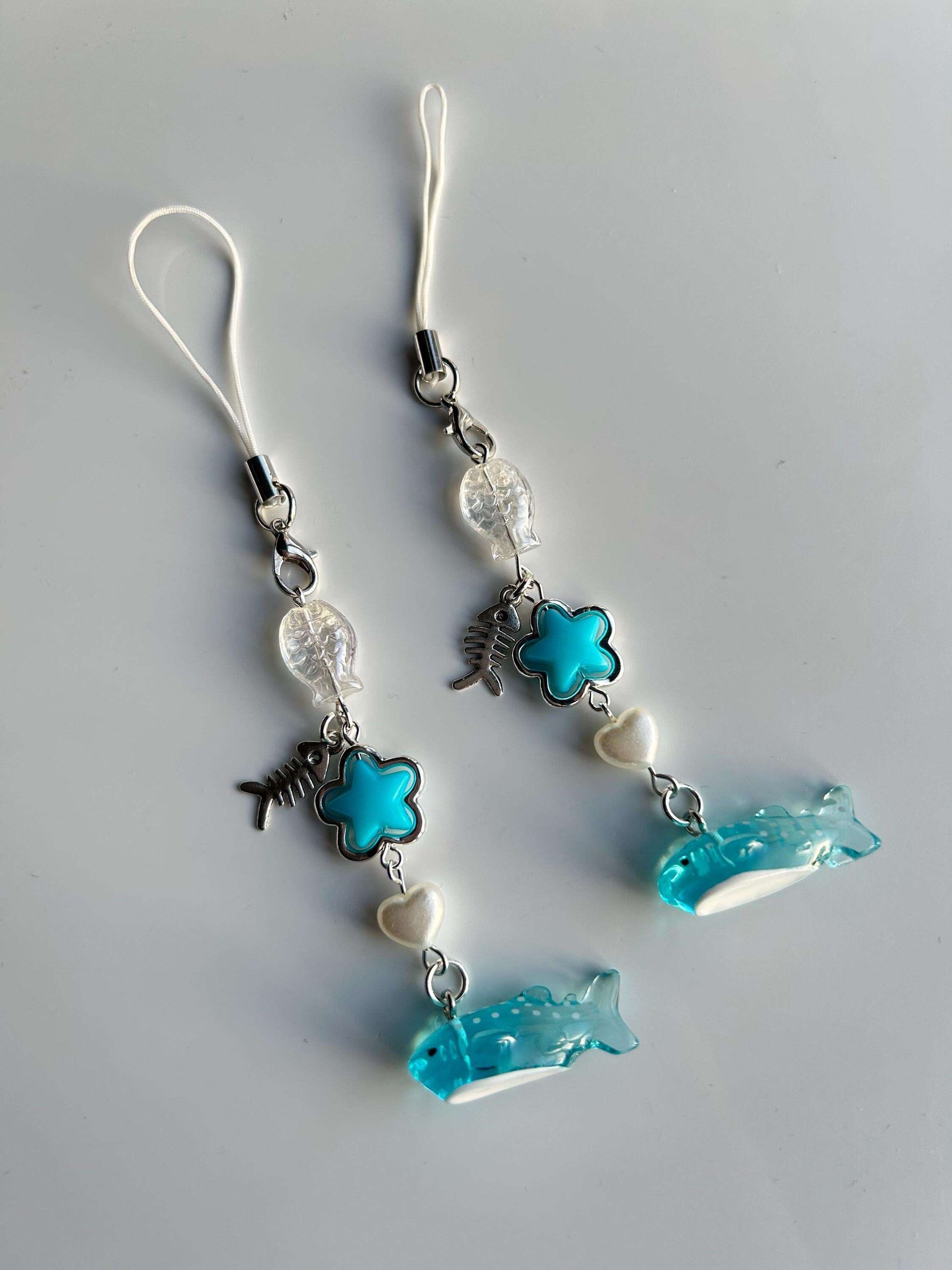 HANDMADE Cute New Colour Kawaii Whale Shark Phone Charms