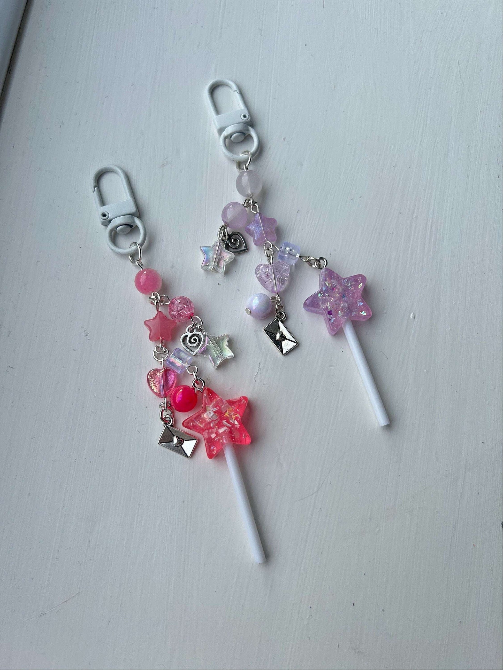 HANDMADE Cute Kawaii Magic Wand Keychains
