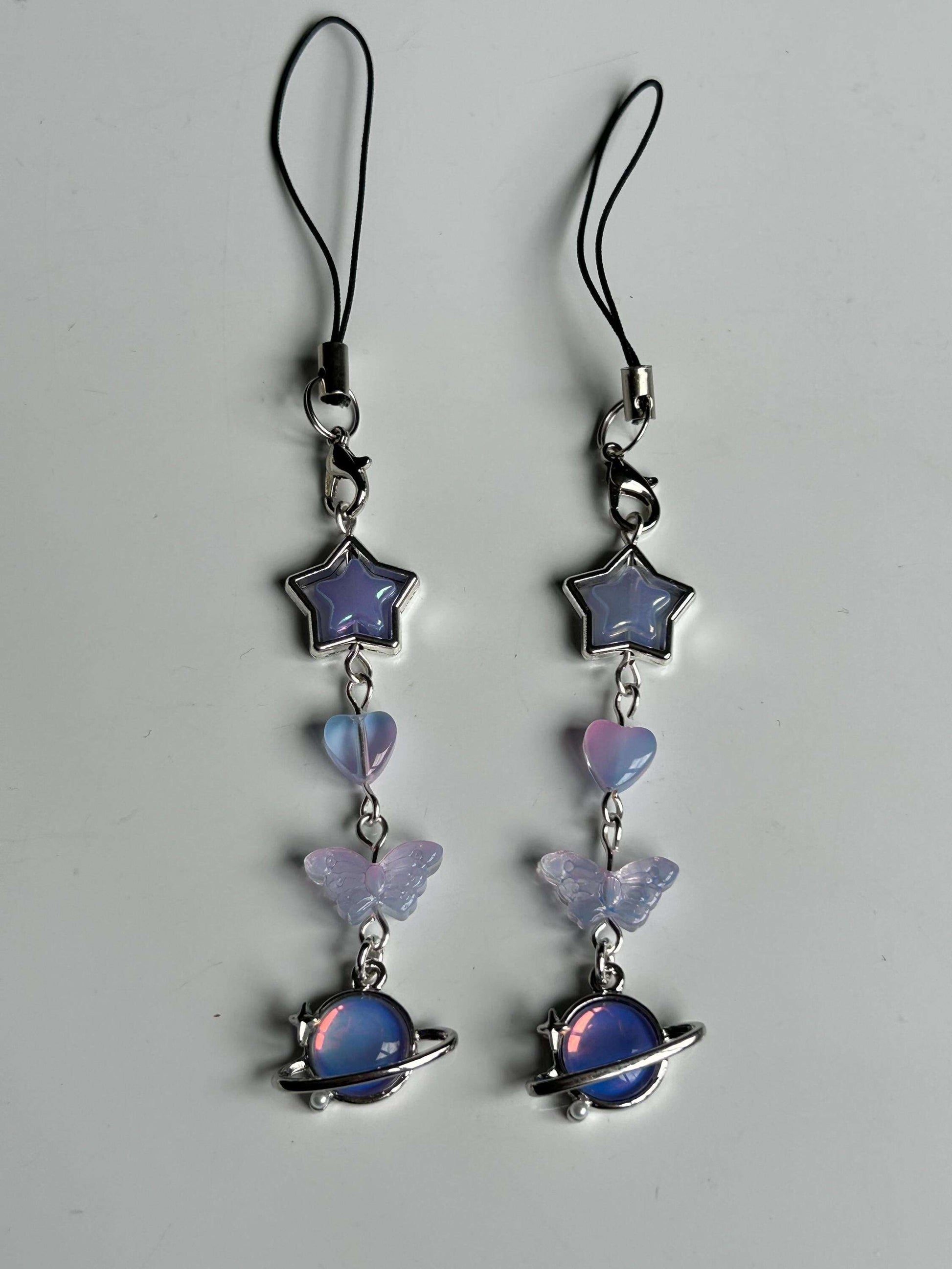 HANDMADE Cute Whimsical Galaxy Phone Charms