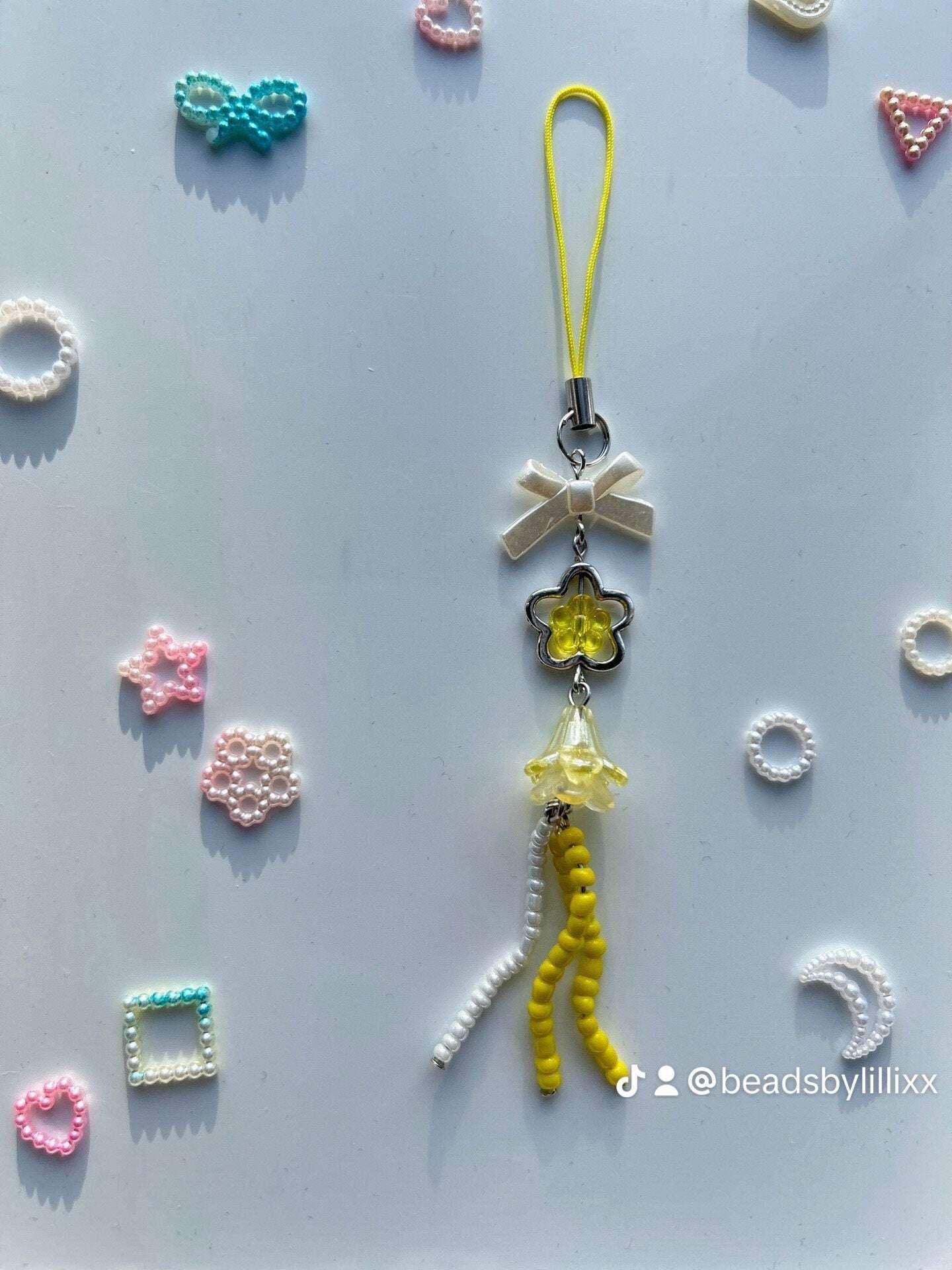 HANDMADE Cute Jellyfish Phone Charms Yellow