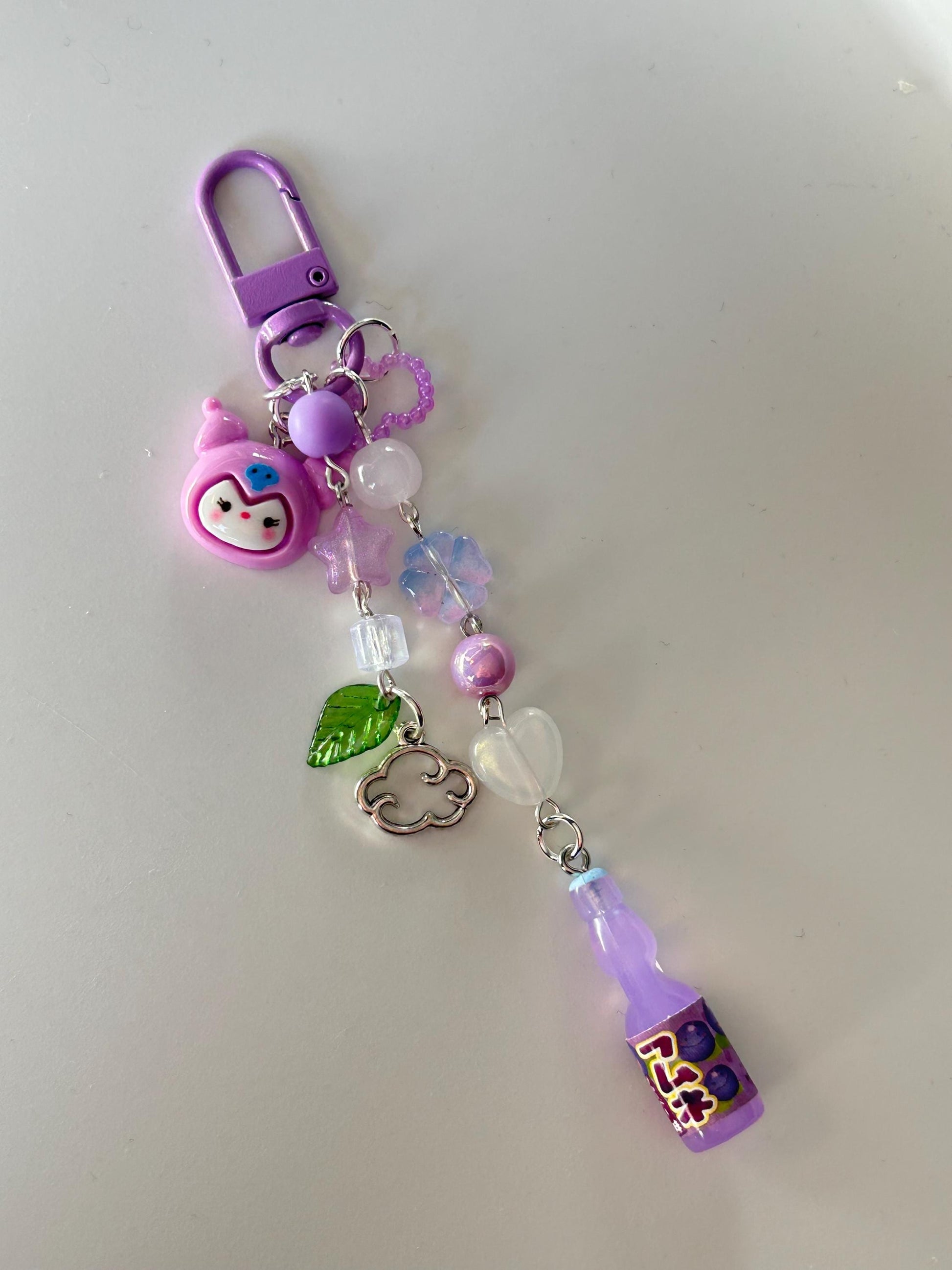 HANDMADE Kawaii Cute Themed Sanrio Ramune Drink Bottle Keychains