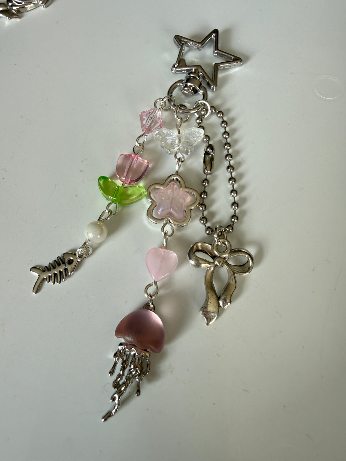 Daydream Coquette Bag Charm – Flowers, Bow & Hearts