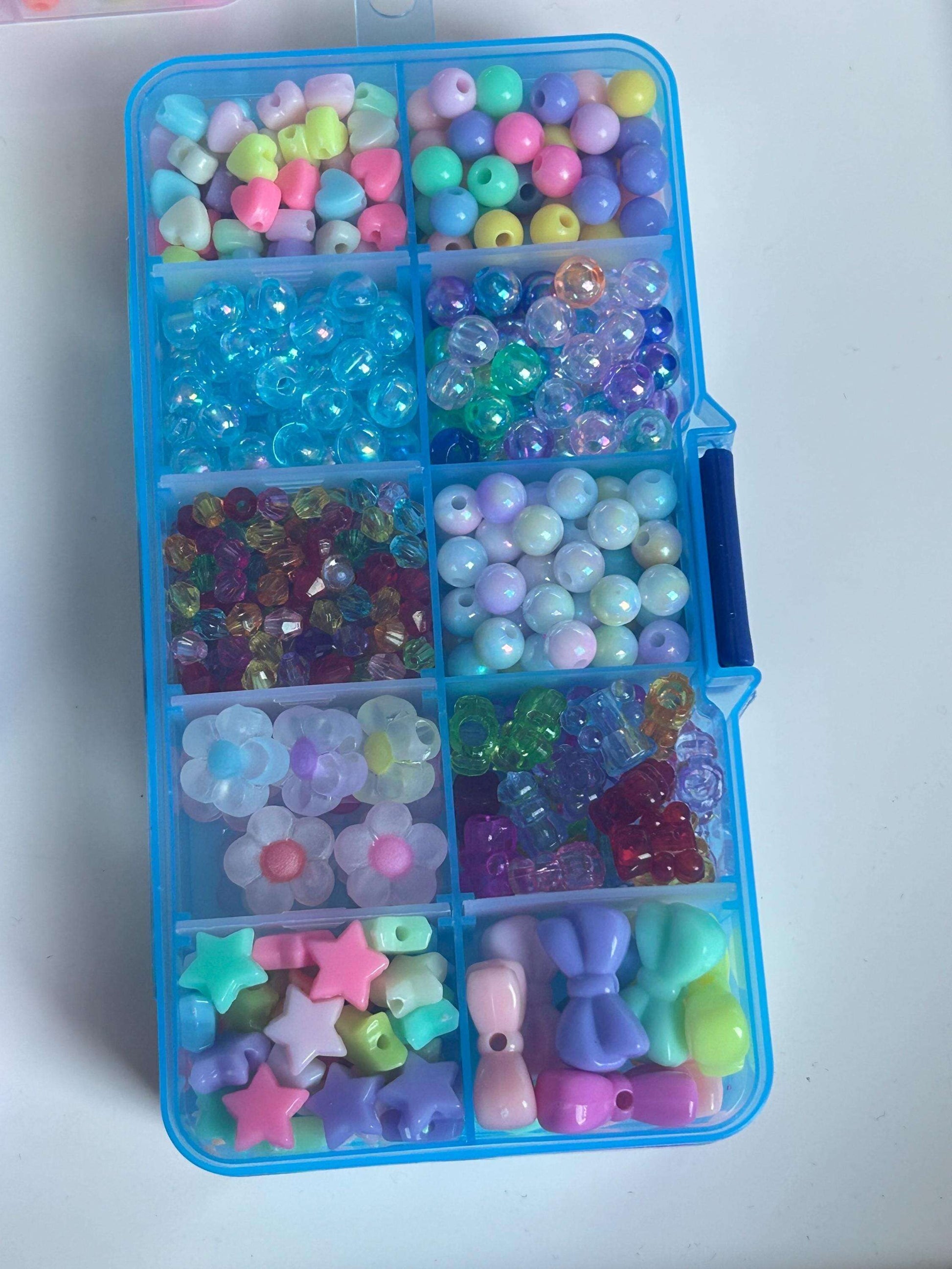 NEW Box of Cuteness Handmade Kawaii Bead Kit Blue Box