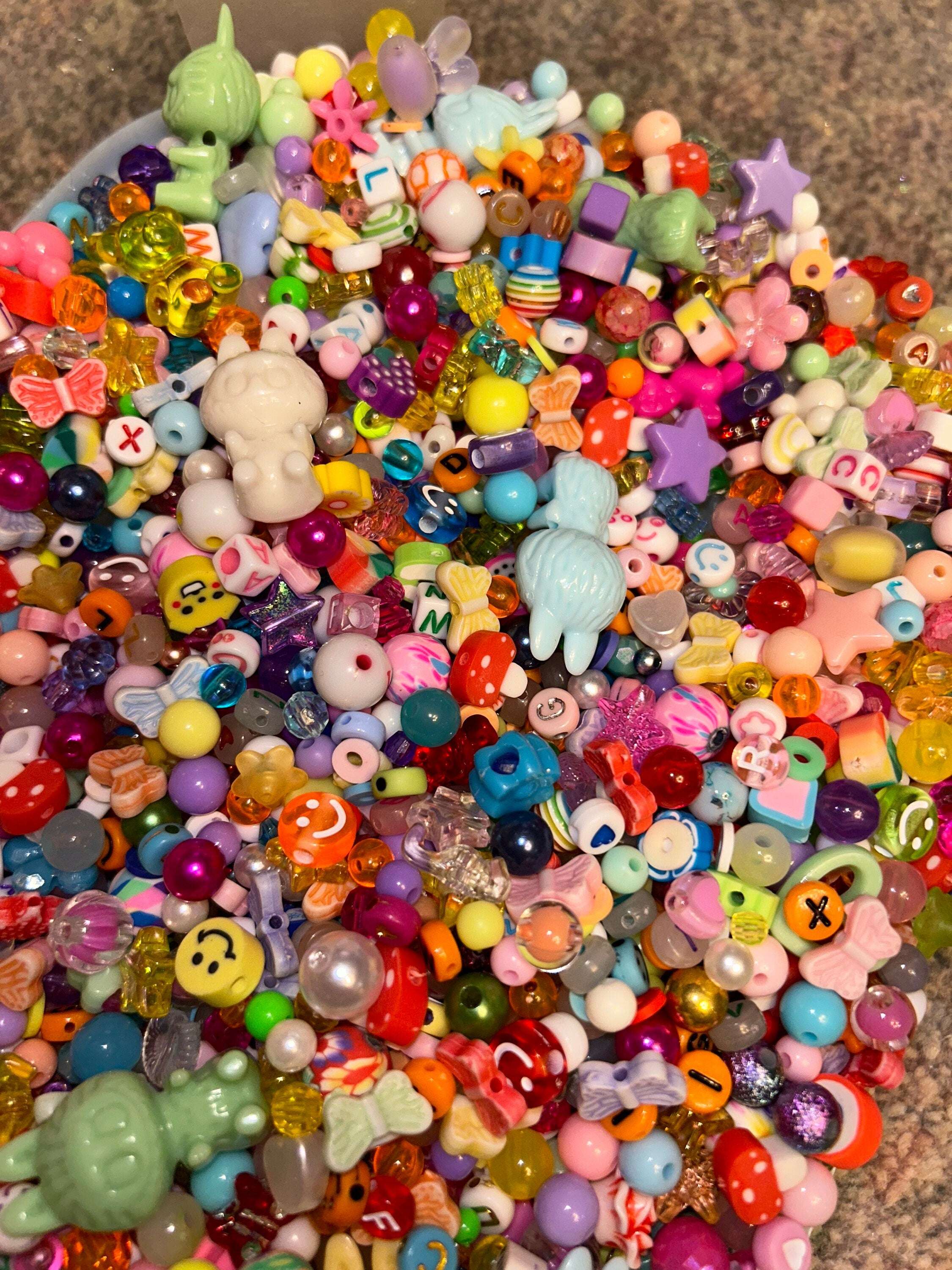 Kawaii Bead Soup Acrylic Bead Mix 100g