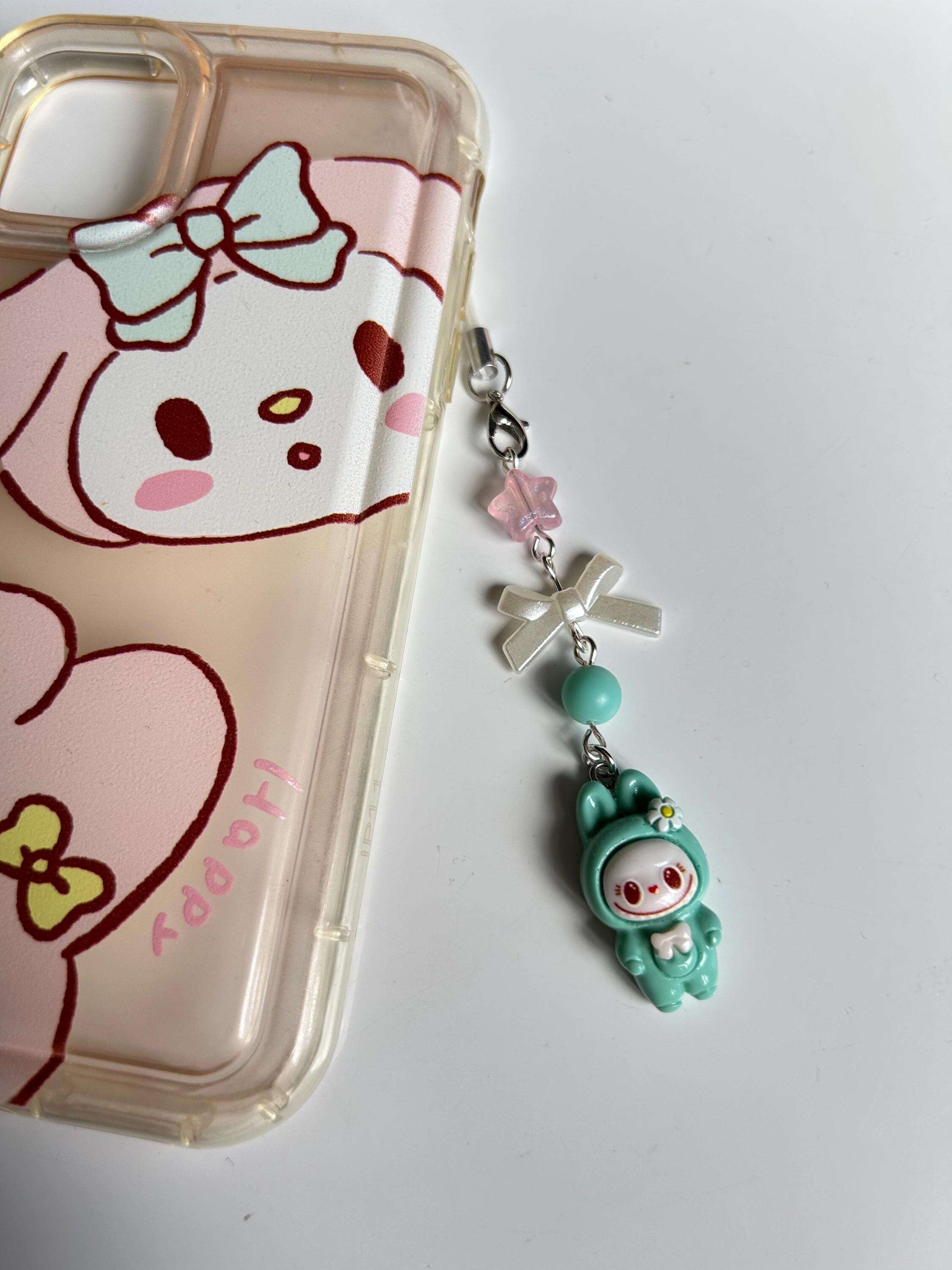 HANDMADE Cute Monsters Themed Phone Charm Green