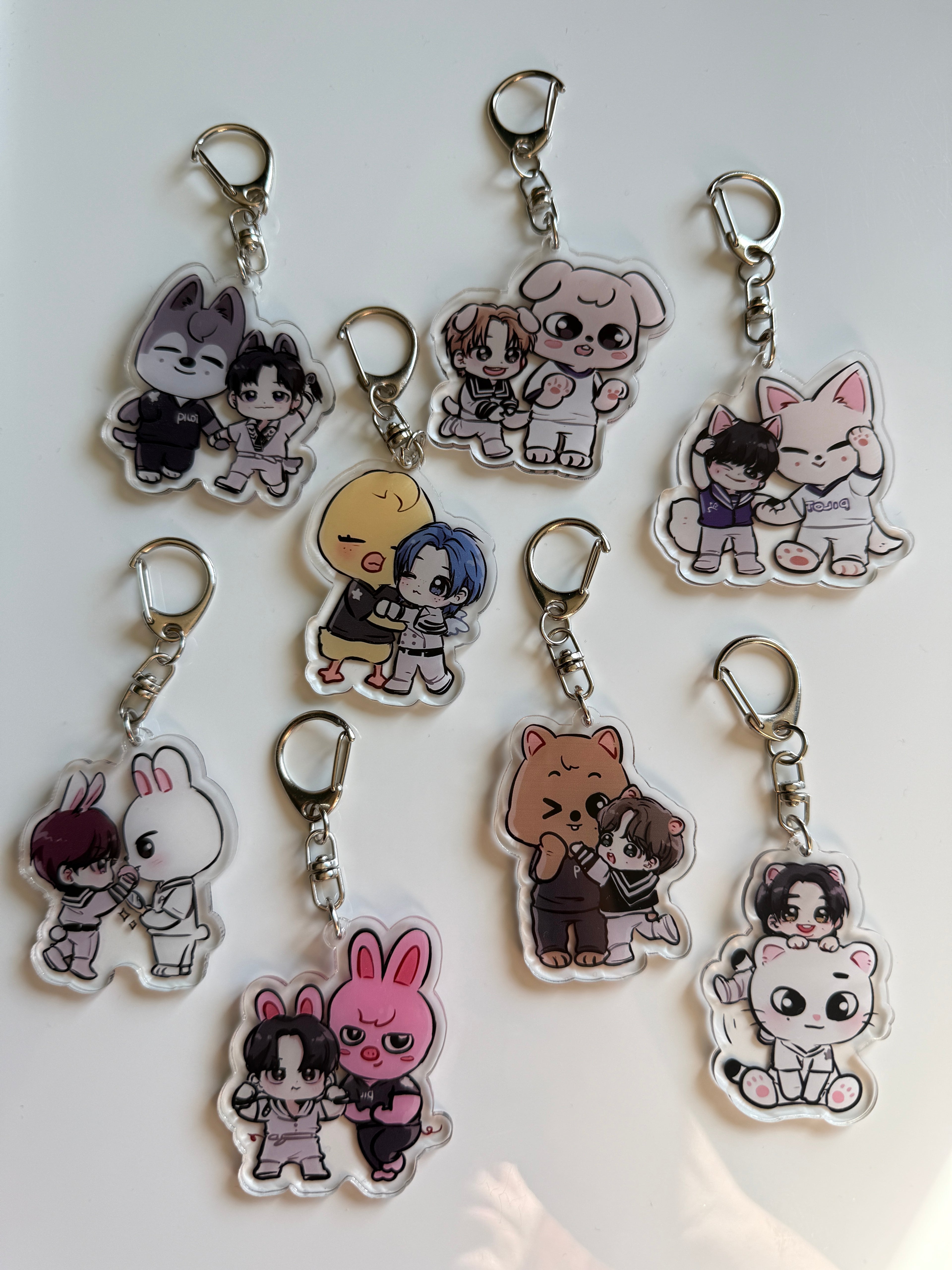 Handmade Stray Kids Keychains, Skzoo keychain, Fan made merch