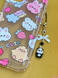 HANDMADE Cute Kawaii Panda Phone Charm - Beadsbylillixx