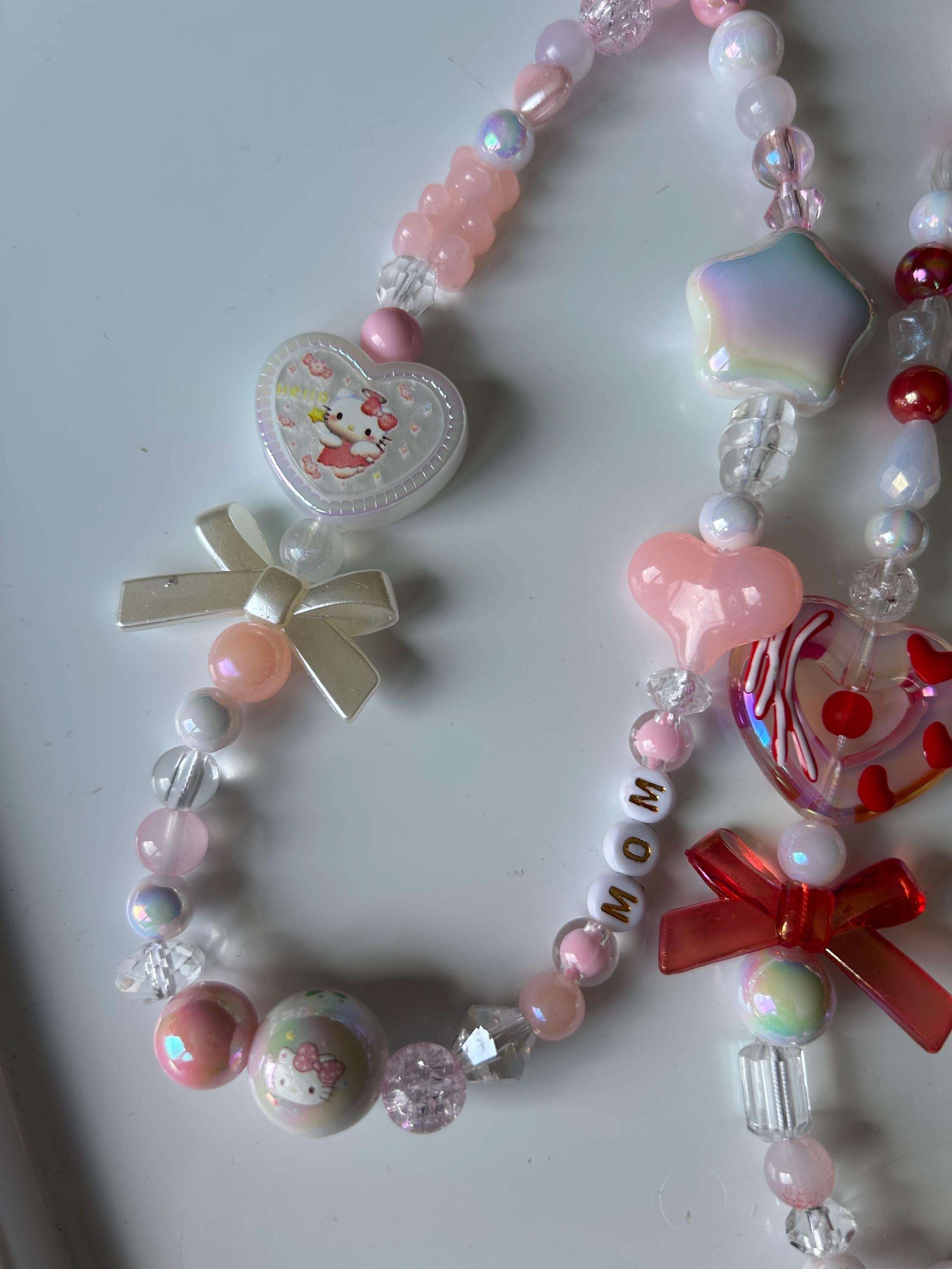 HANDMADE Cute Sanrio Inspired Hello Kitty Mom Phone Charms