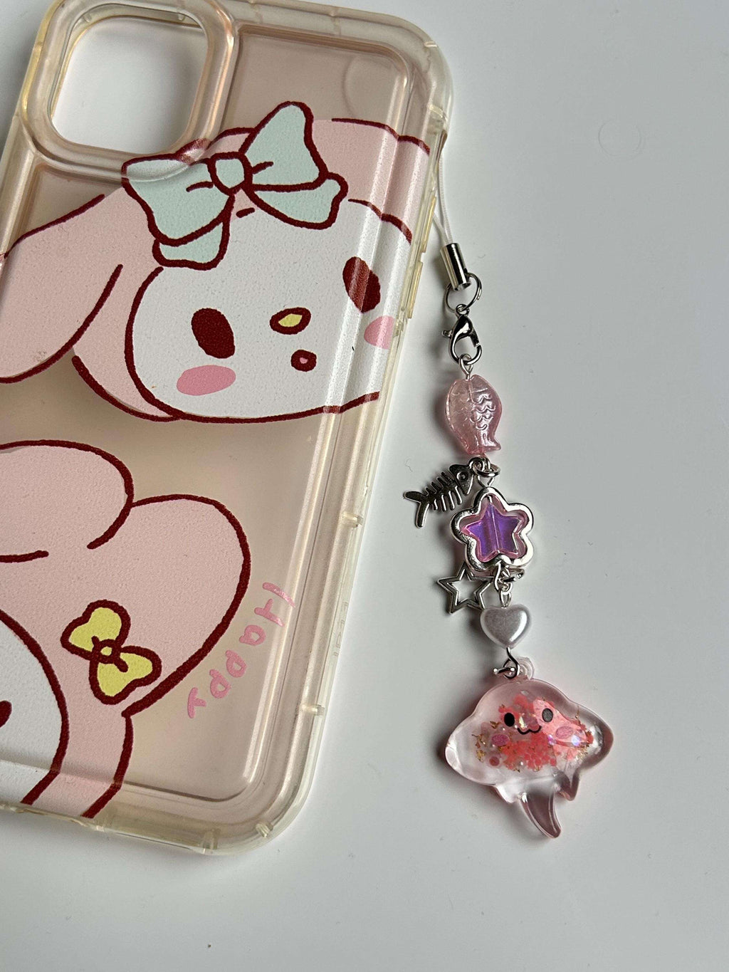 HANDMADE Cute New Kawaii Stingray Phone Charms Pink