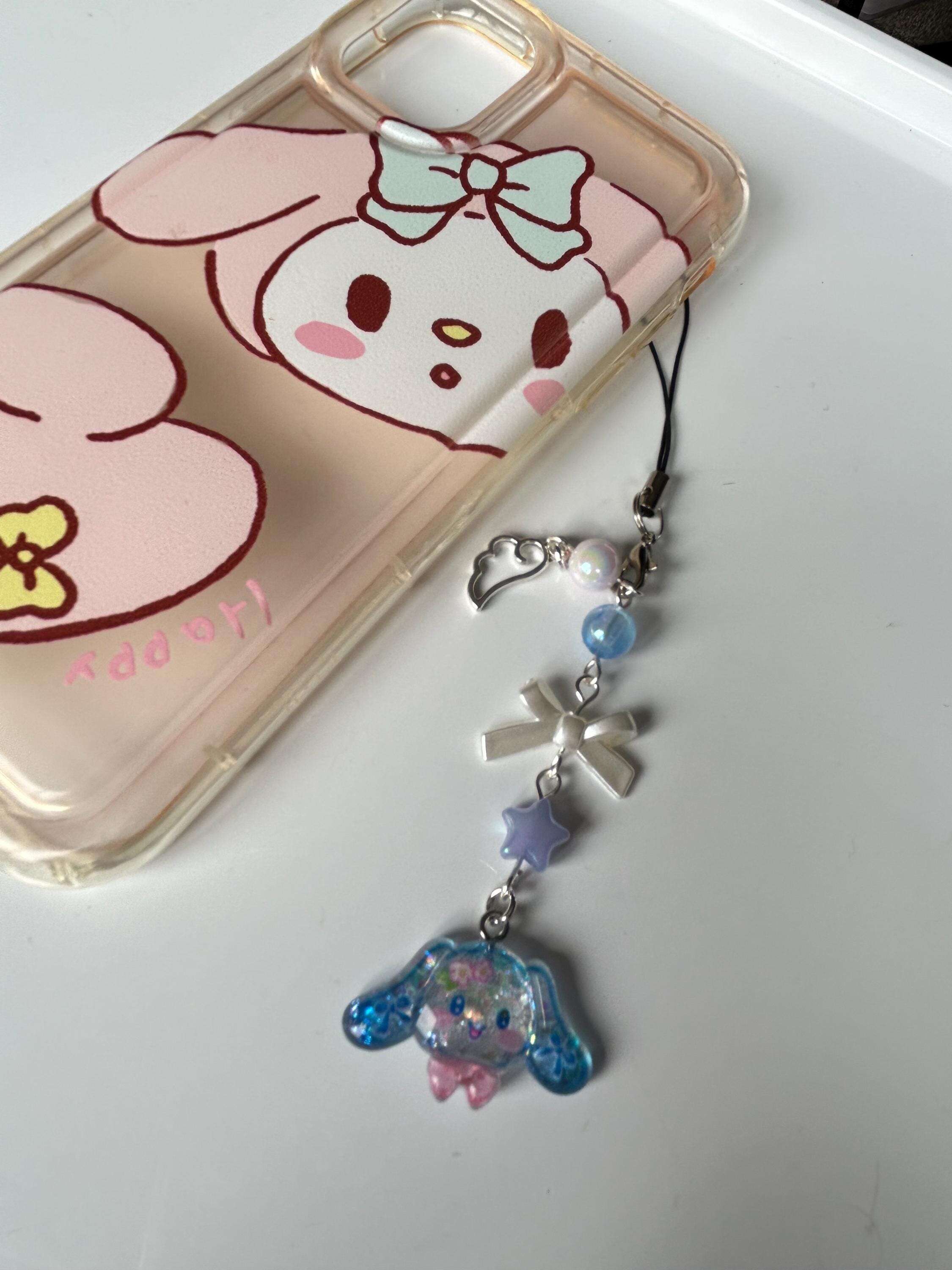 HANDMADE Cute Sanrio Themed Sparkle Phone Charms Cinnamoroll