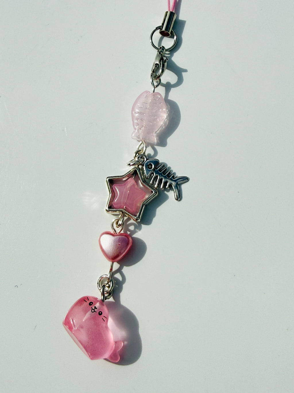 Ocean Buddies™ Silly Seal Phone Charm | Handmade Kawaii Phone Strap | Cute Seal Bag Charm