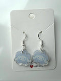 Handmade Cute Sanrio Themed Cinnamoroll and pochacco Sterling Silver Earrings - Beadsbylillixx