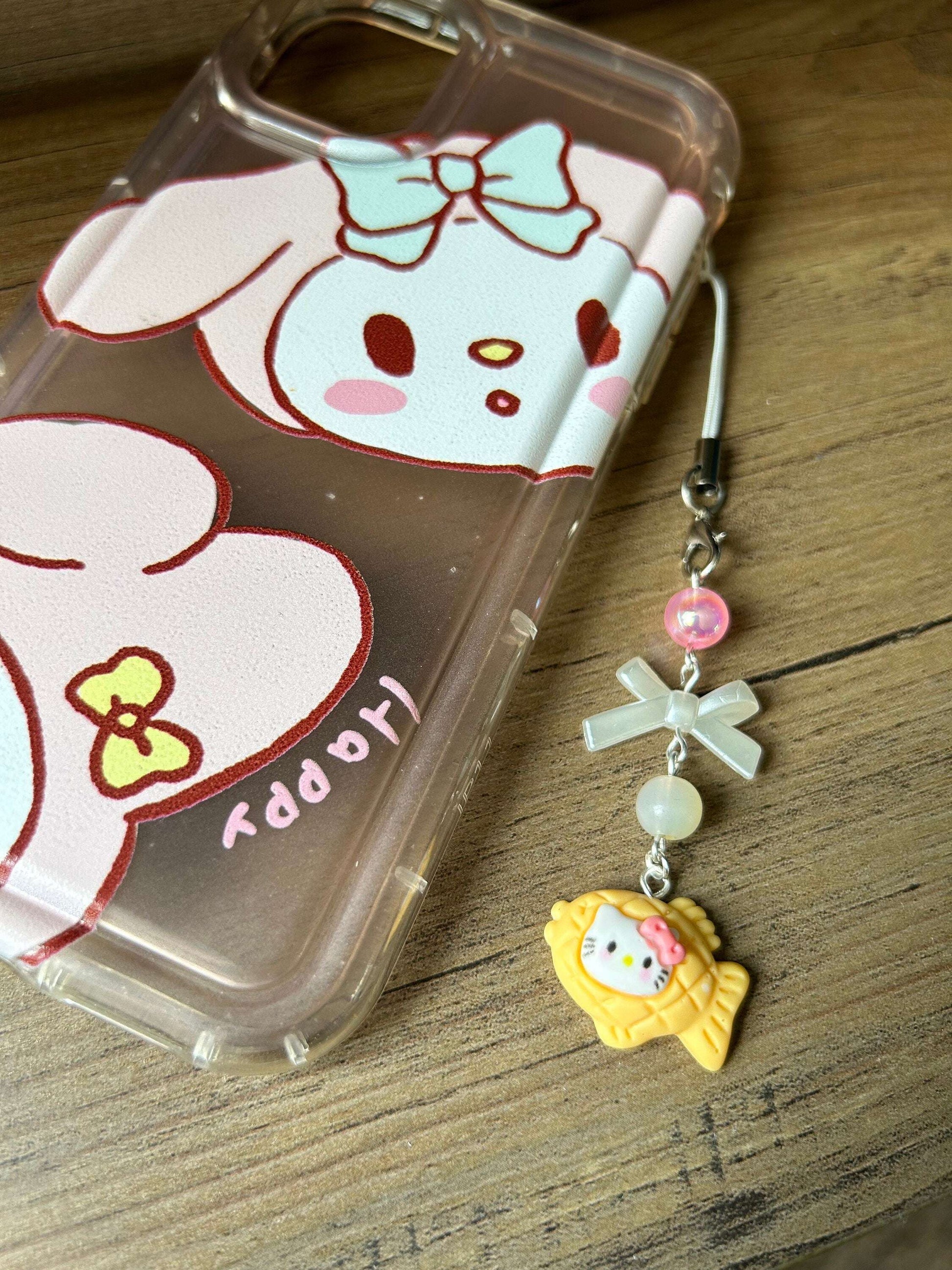HANDMADE Cute Sanrio Inspired Bow Phone Charms HK Fish