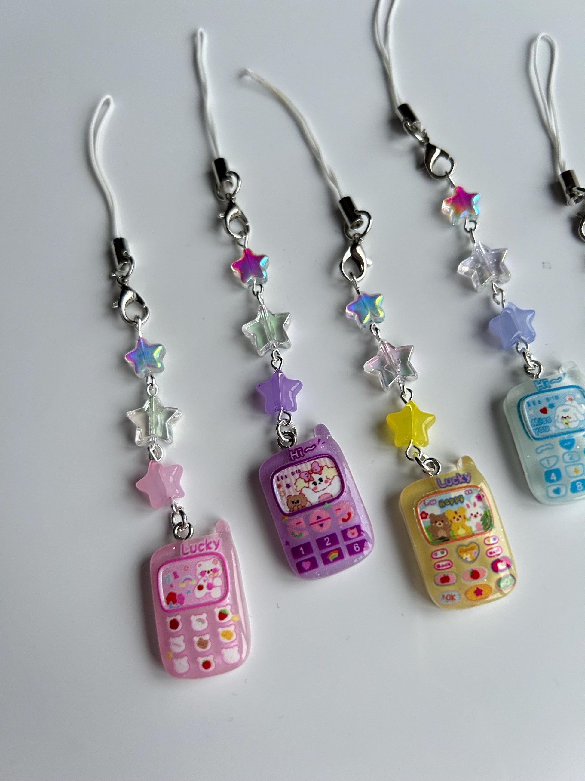 HANDMADE Cute Retro Mobile Phone Charms
