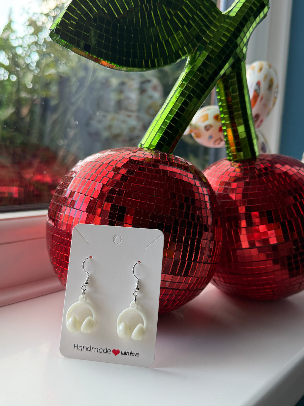 Pastel Headphone Earrings | Cute Music Lover Drop Earrings