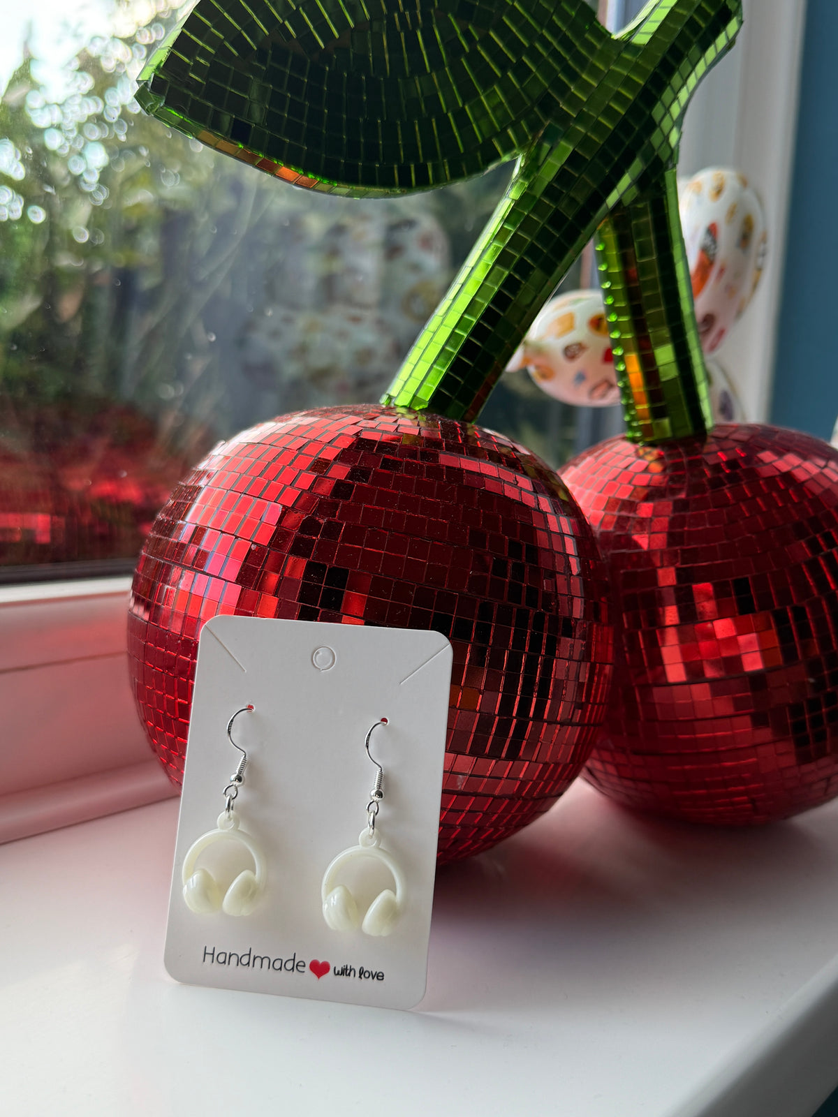Pastel Headphone Earrings | Cute Music Lover Drop Earrings