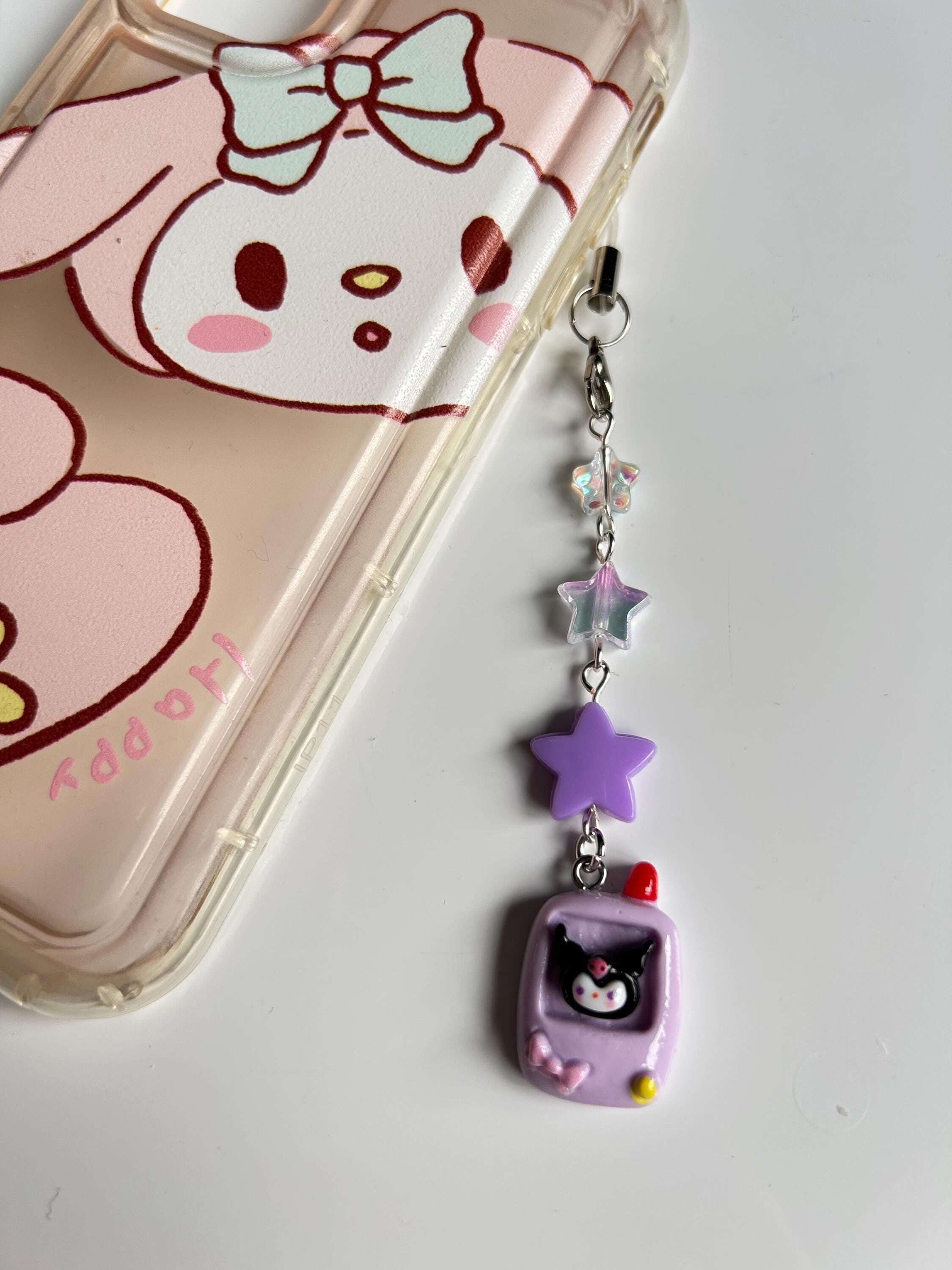 HANDMADE Cute Sanrio Themed Games Console Phone Charms Kuromi