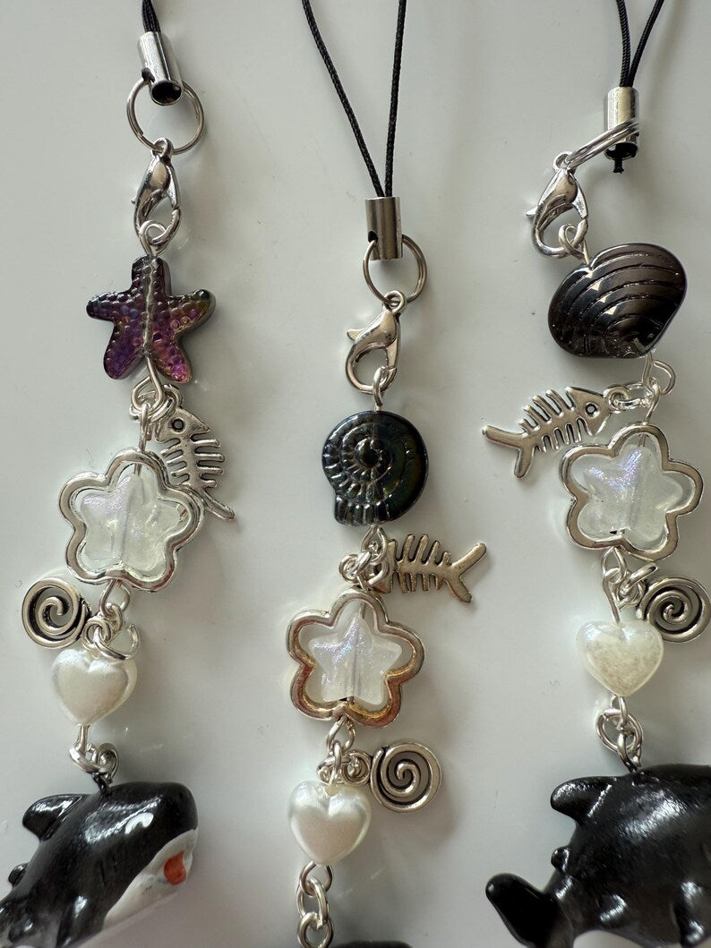 HANDMADE Cute Kawaii Shark Phone Charms