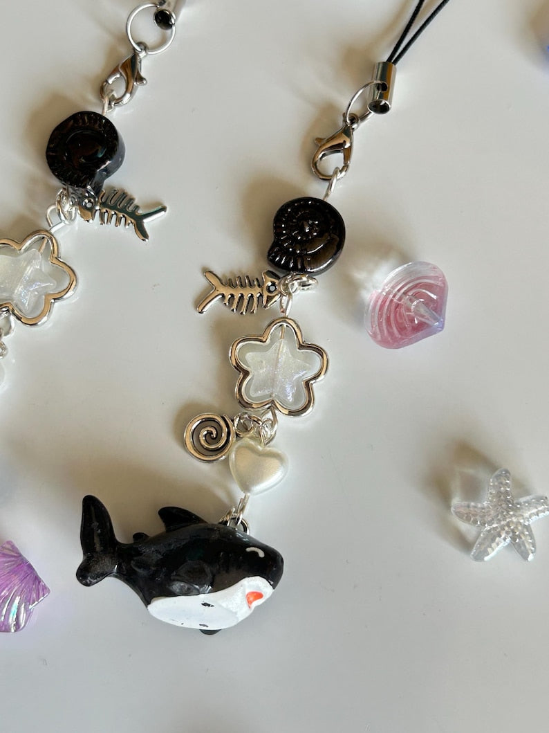 HANDMADE Cute Kawaii Shark Phone Charms