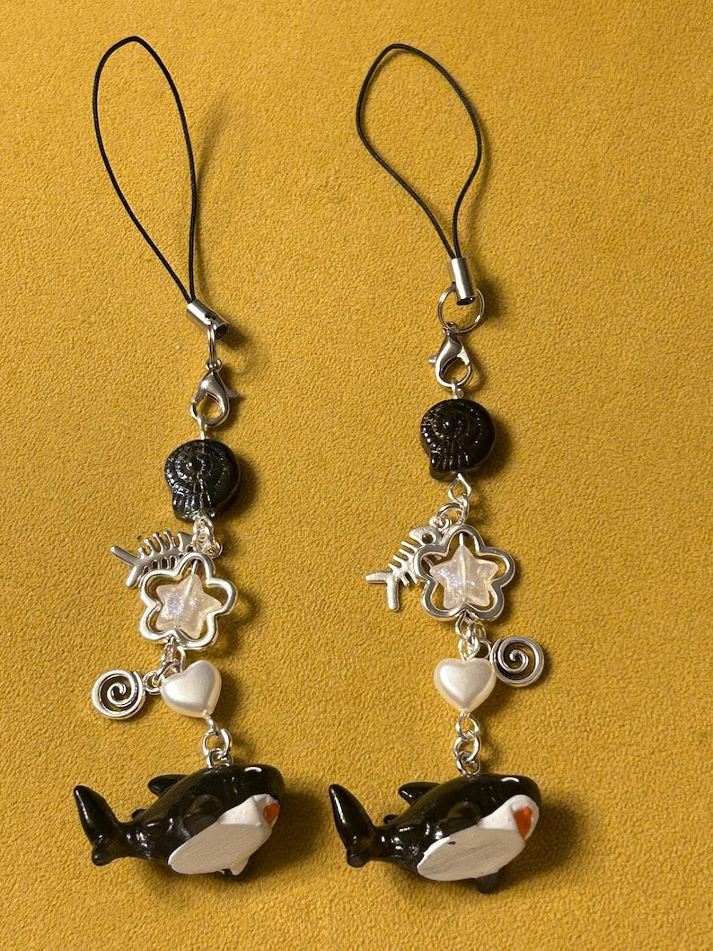 HANDMADE Cute Kawaii Shark Phone Charms