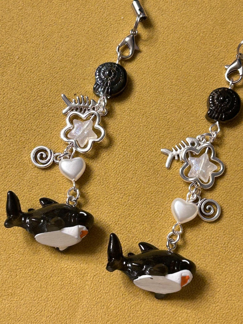 HANDMADE Cute Kawaii Shark Phone Charms