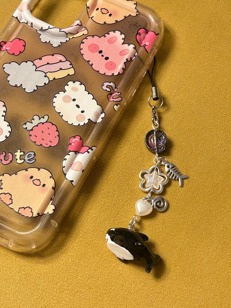 HANDMADE Cute Kawaii Shark Phone Charms
