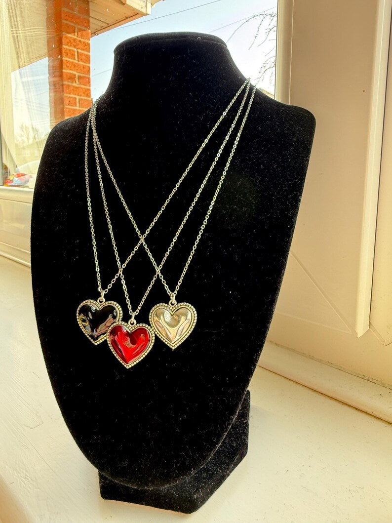 Handmade Heart Necklaces 17”