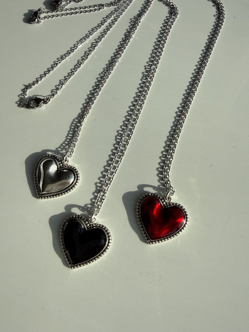 Handmade Heart Necklaces 17”