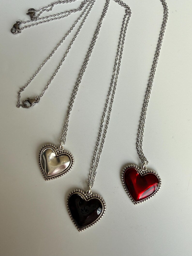 Handmade Heart Necklaces 17”