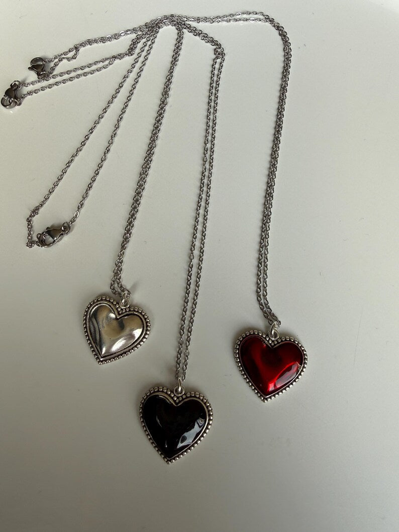 Handmade Heart Necklaces 17”