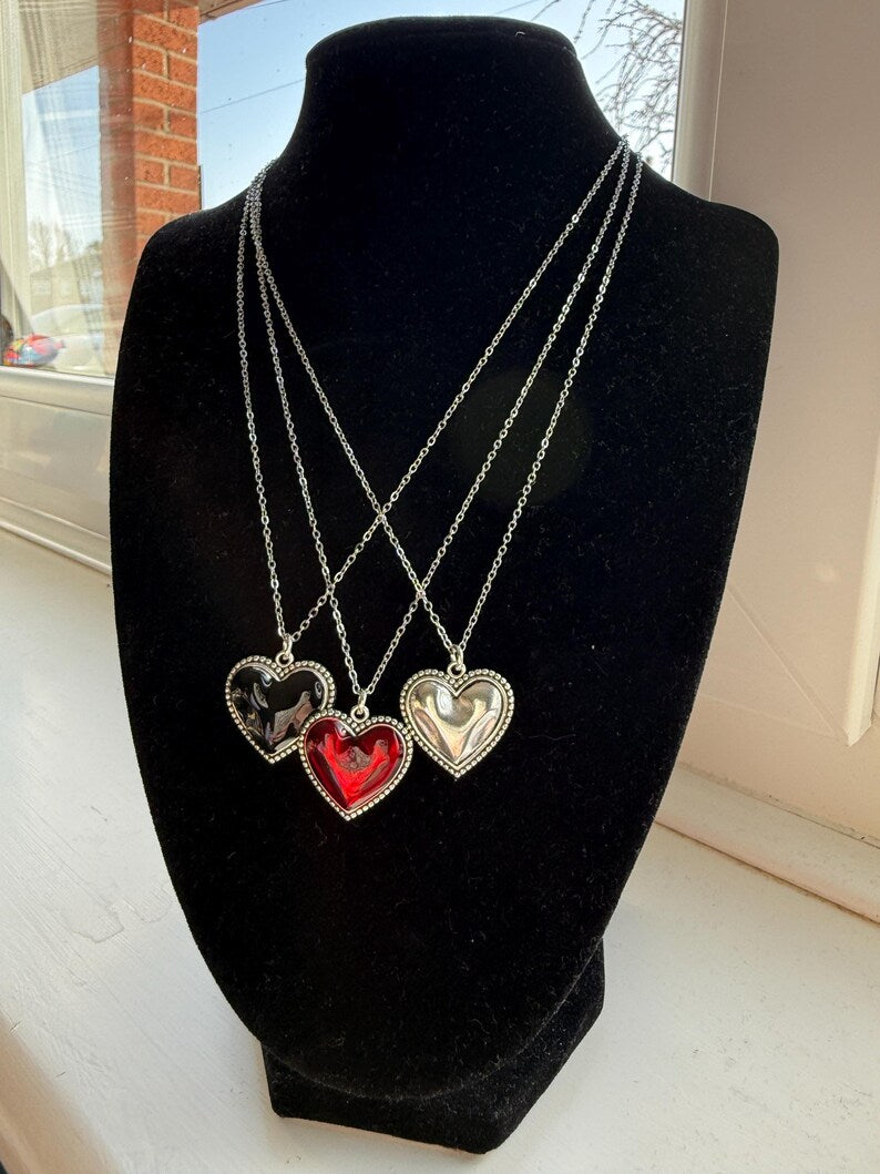Handmade Heart Necklaces 17”